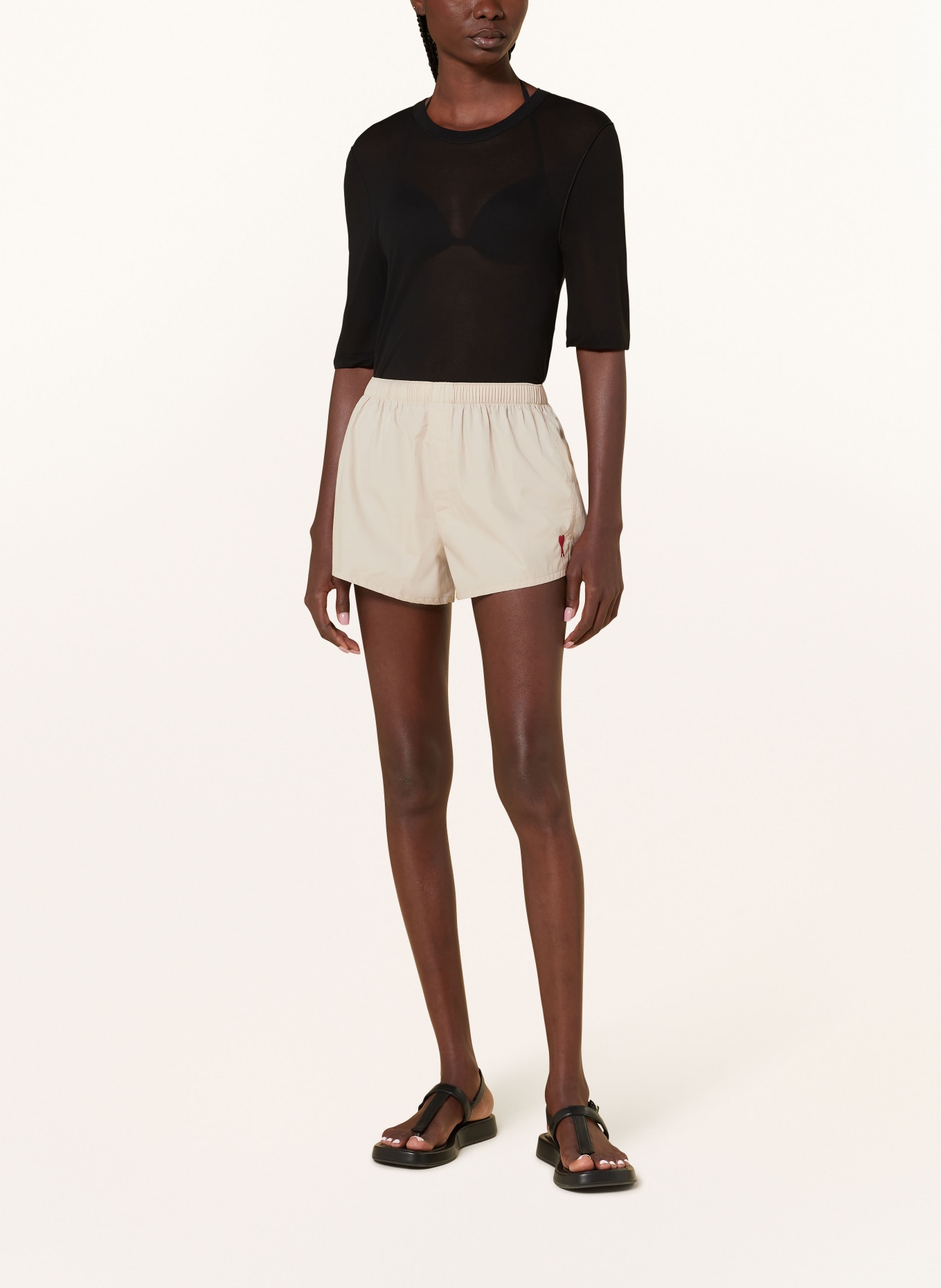 AMI PARIS Shorts, Color: BEIGE (Image 2)