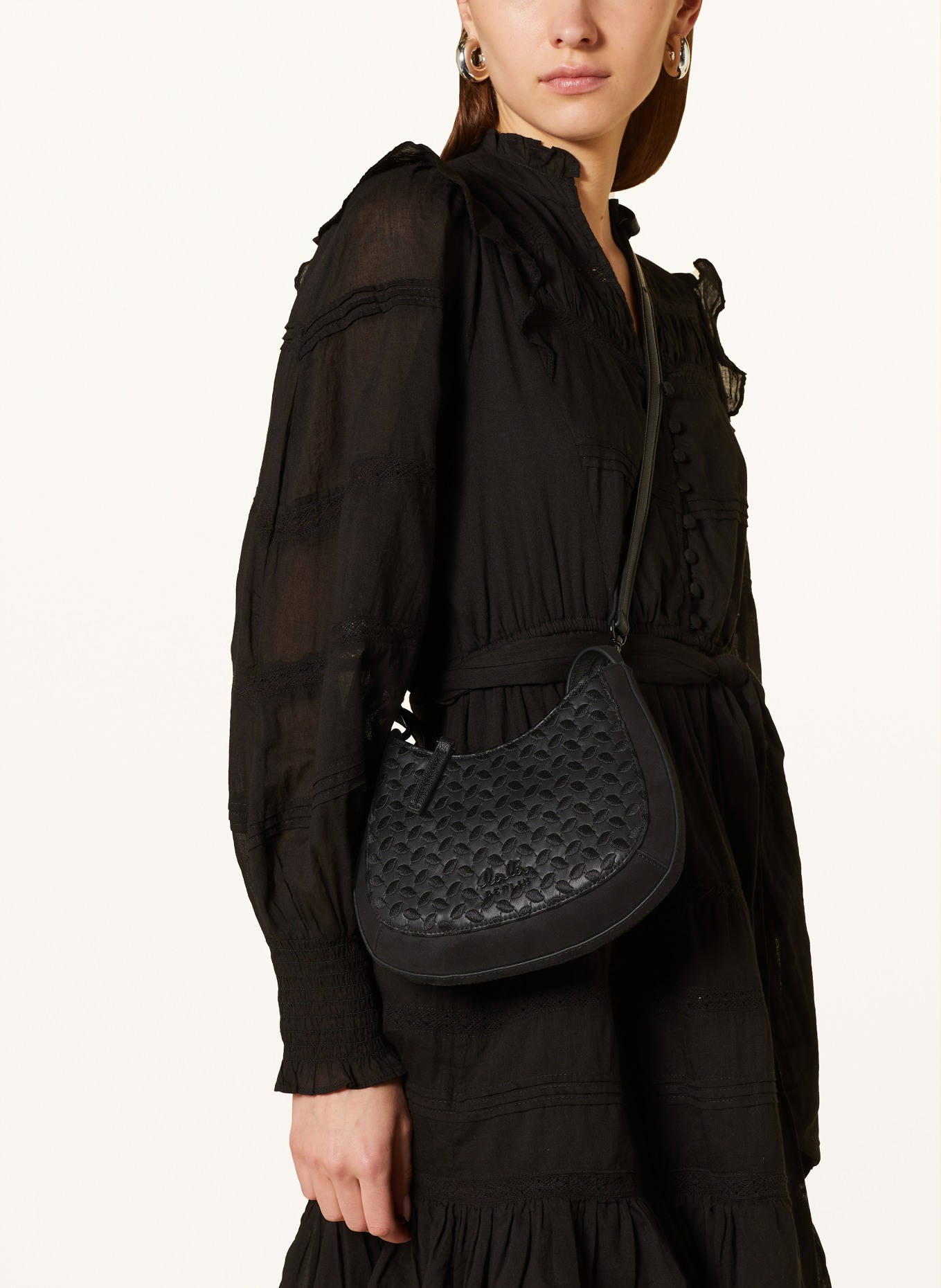 Lala Berlin Handbag MINI MESCA, Color: BLACK (Image 4)