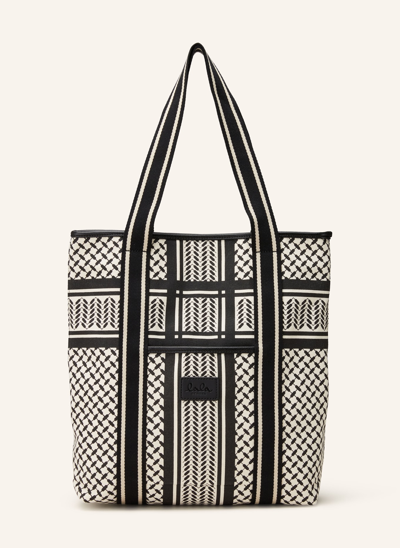 Lala Berlin Shopper CARMELA 2.0, Color: BLACK/ WHITE (Image 1)