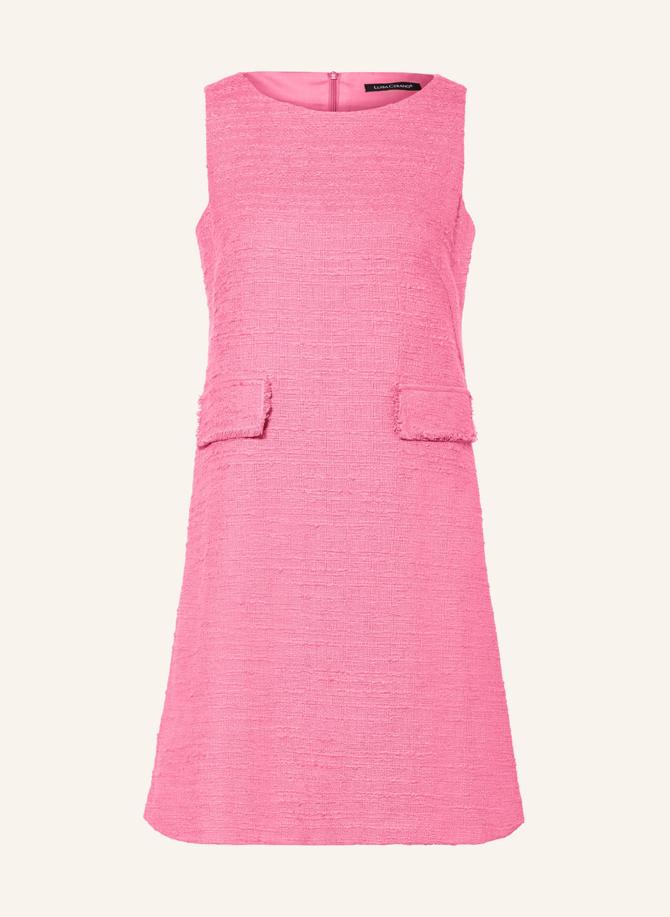 LUISA CERANO Tweed-Kleid, Farbe: PINK (Bild 1)