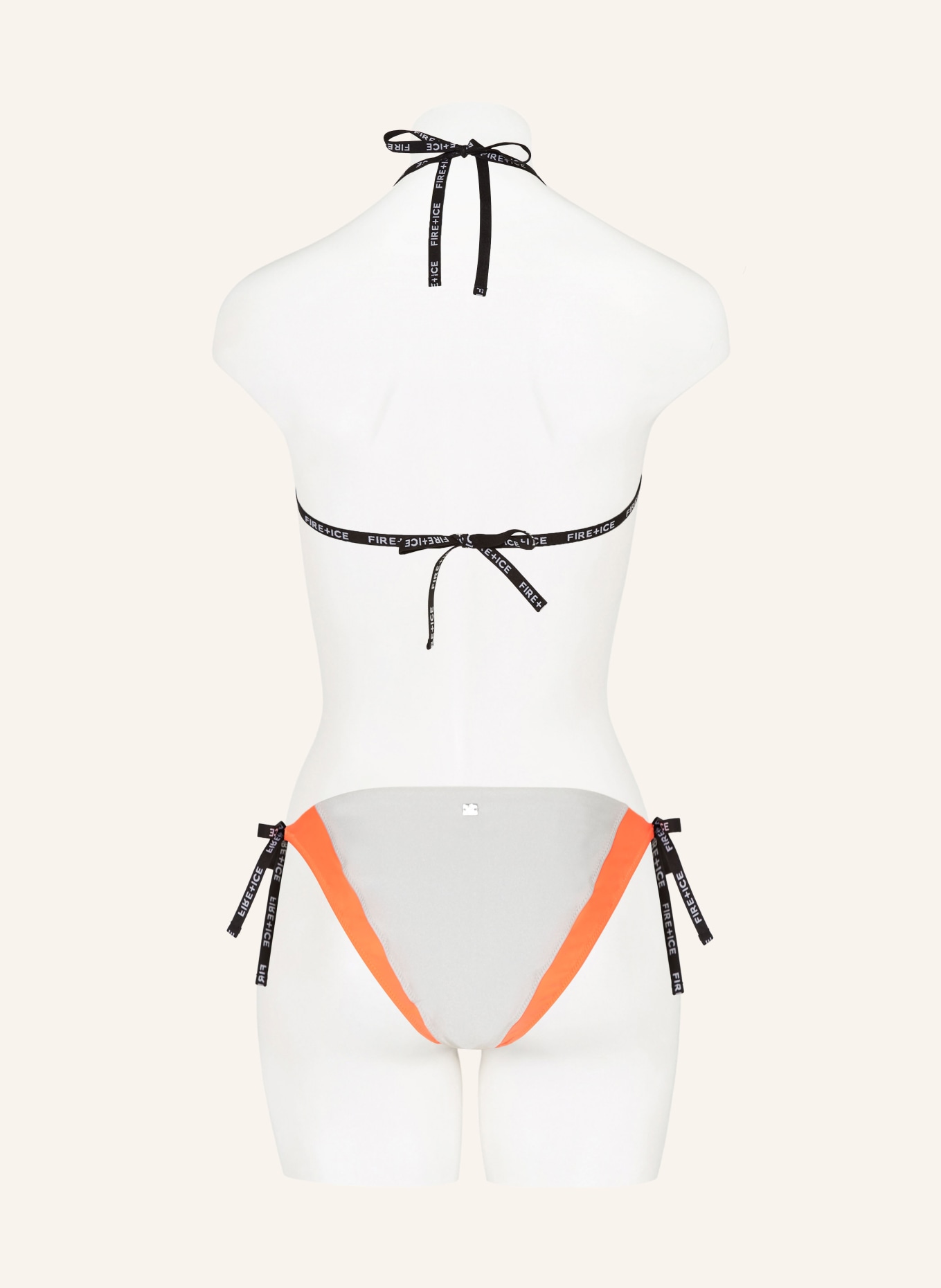 FIRE+ICE Triangle bikini BAILA, Color: SILVER/ NEON ORANGE (Image 3)