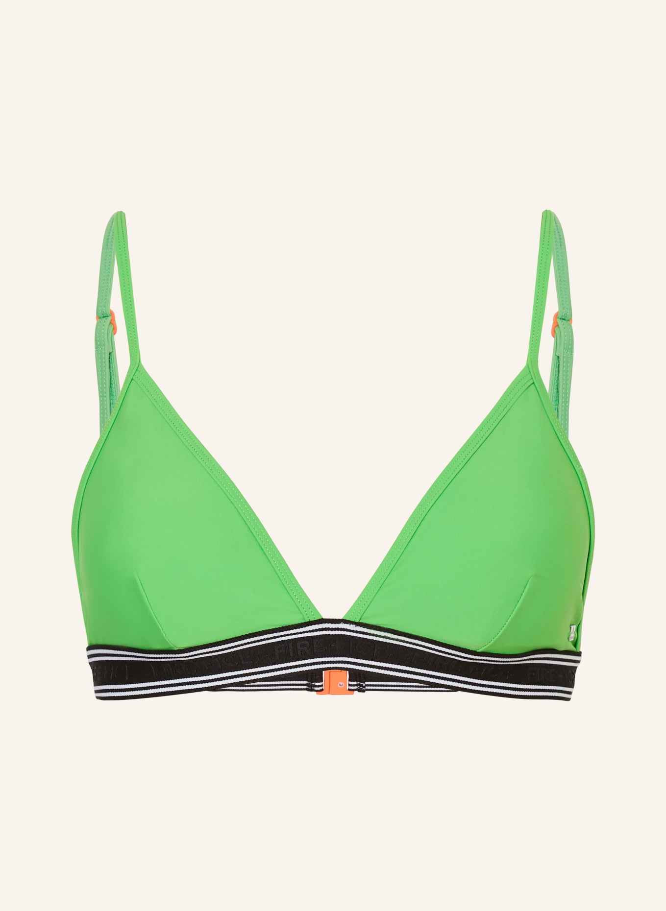 FIRE+ICE Triangle bikini top HANKA3, Color: GREEN (Image 1)
