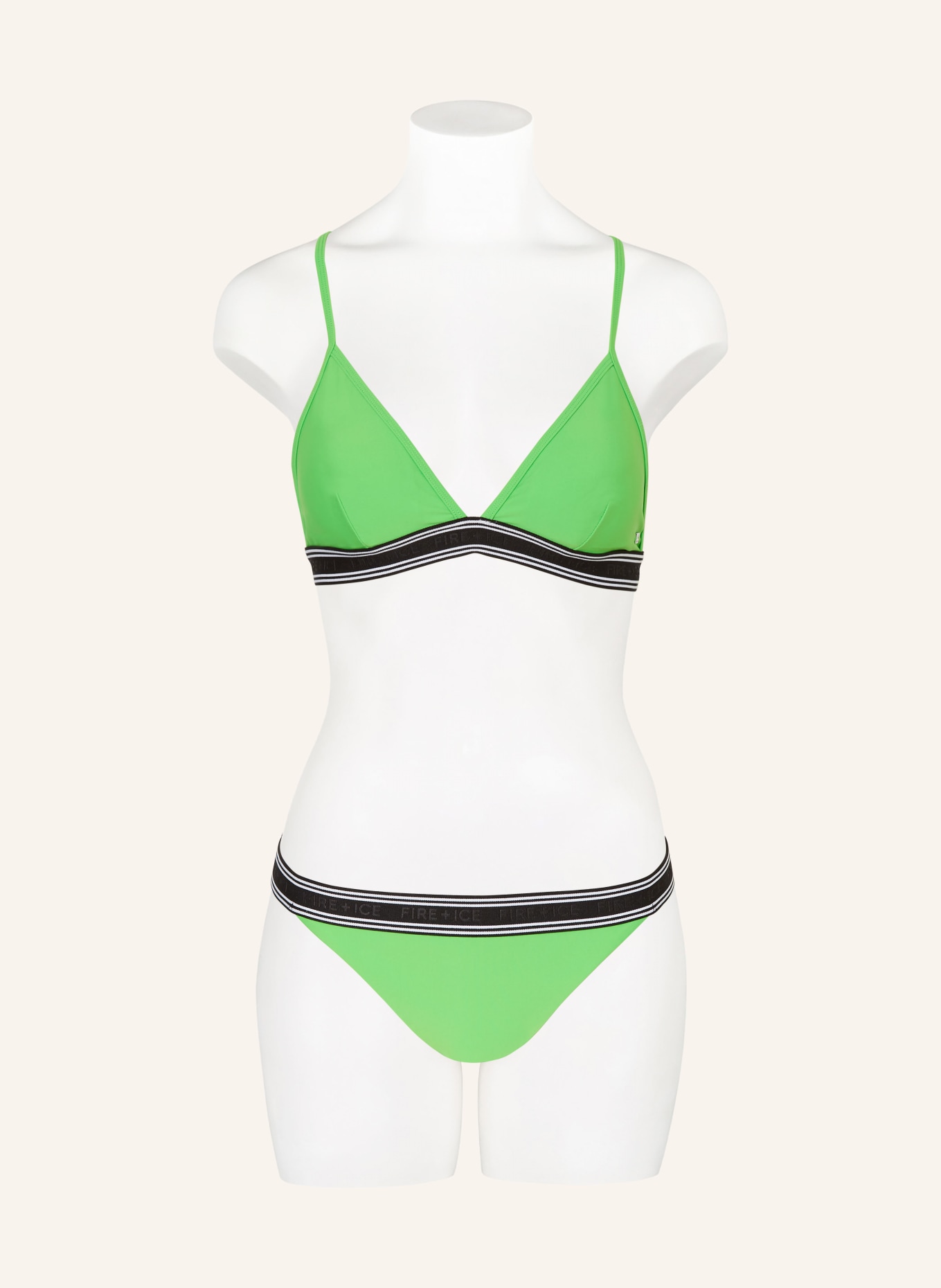 FIRE+ICE Triangle bikini top HANKA3, Color: GREEN (Image 2)