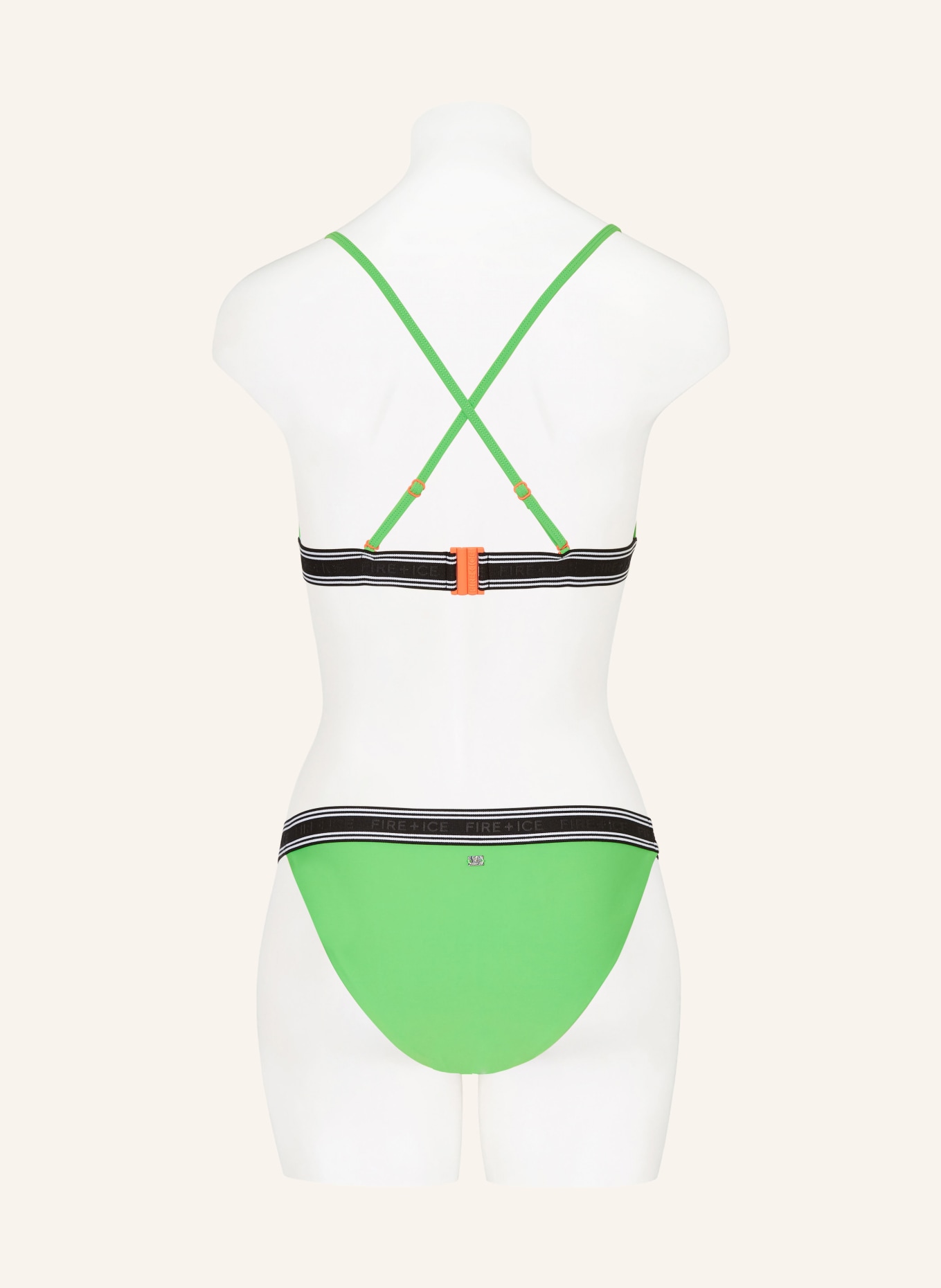 FIRE+ICE Triangle bikini top HANKA3, Color: GREEN (Image 4)