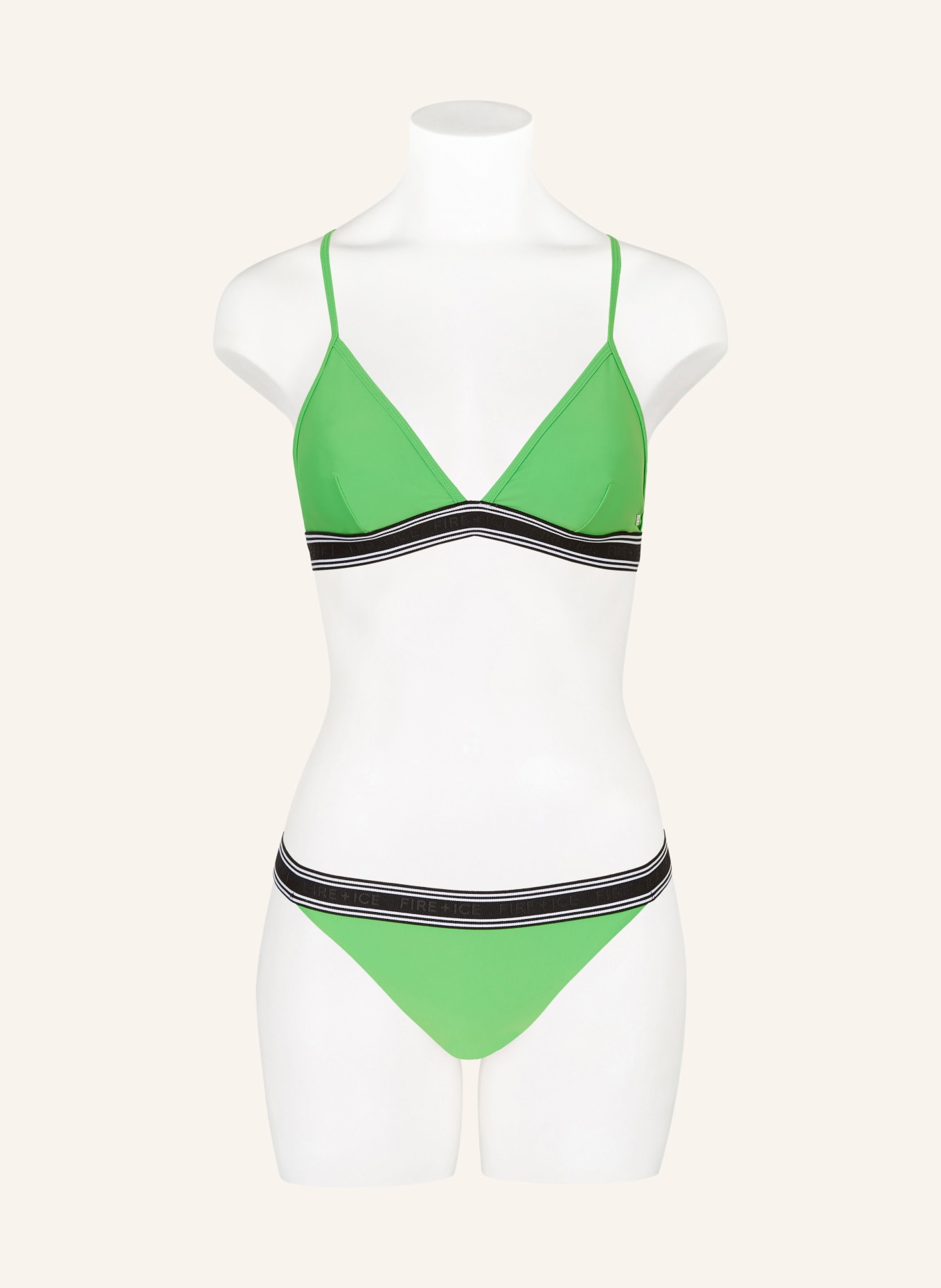 FIRE+ICE Triangle bikini bottoms JUDIT2, Color: GREEN (Image 2)