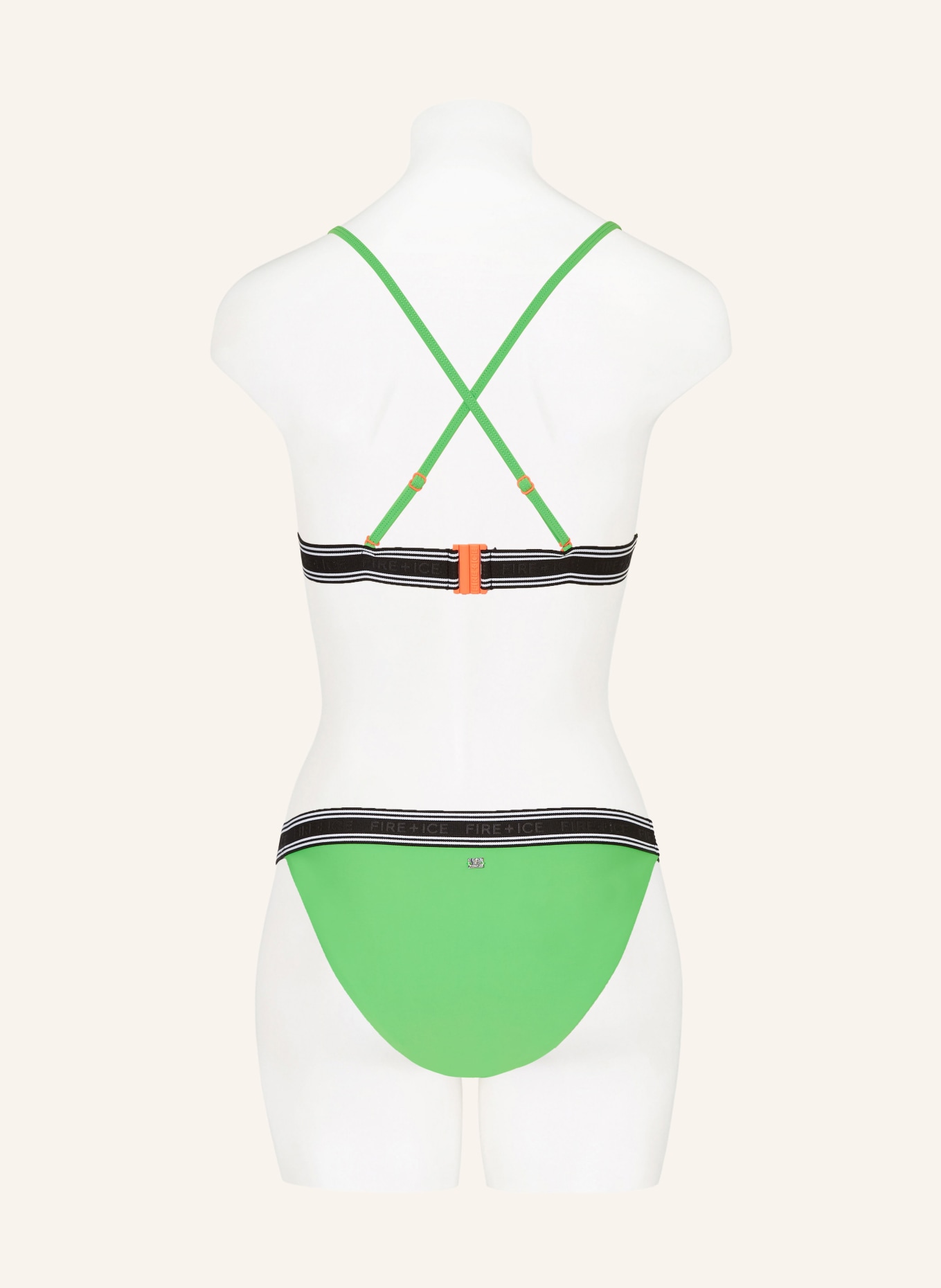 FIRE+ICE Triangle bikini bottoms JUDIT2, Color: GREEN (Image 4)