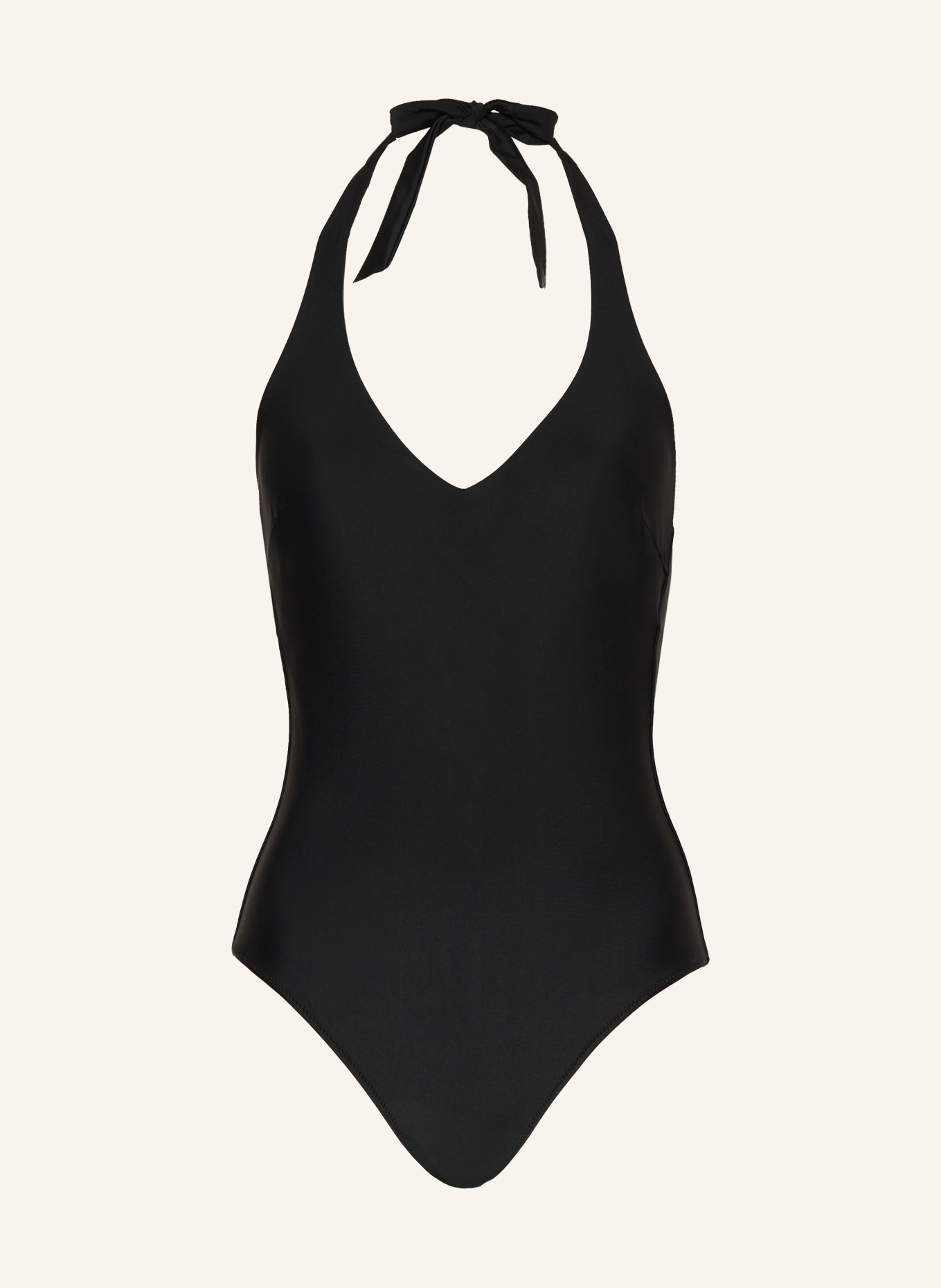 FIRE+ICE Halter neck swimsuit ZAHARA, Color: BLACK (Image 1)