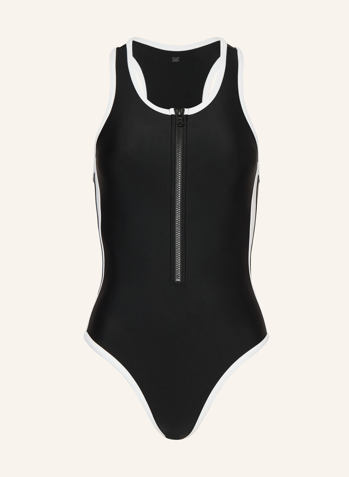 FIRE+ICE Swimsuit ZORA, Color: BLACK/ WHITE (Image 1)