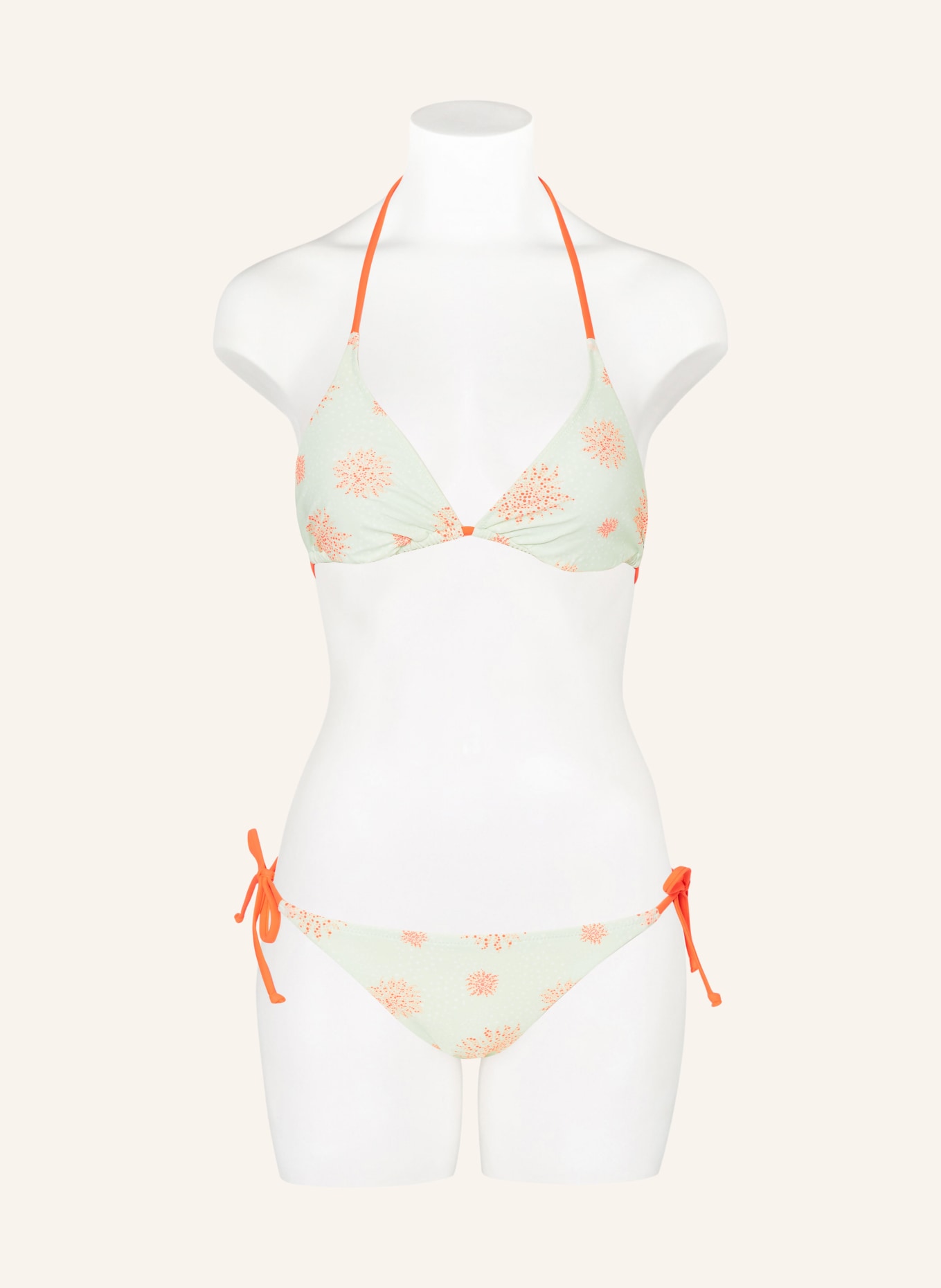 FIRE+ICE Triangel-Bikini-Hose ABISKA2, Farbe: MINT/ WEISS/ NEONORANGE (Bild 2)