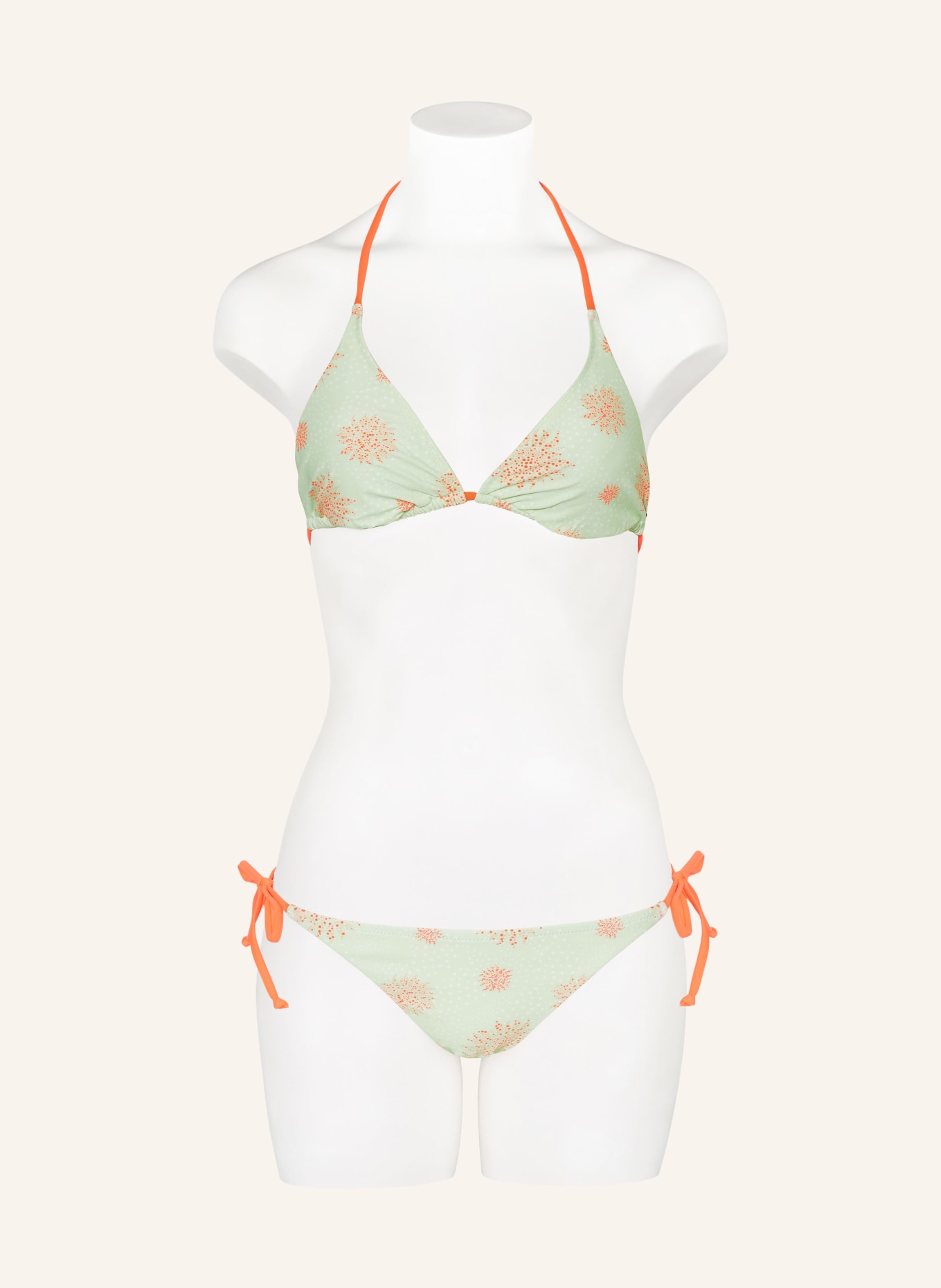 FIRE+ICE Triangle bikini bottoms ABISKA2, Color: MINT/ WHITE/ NEON ORANGE (Image 2)