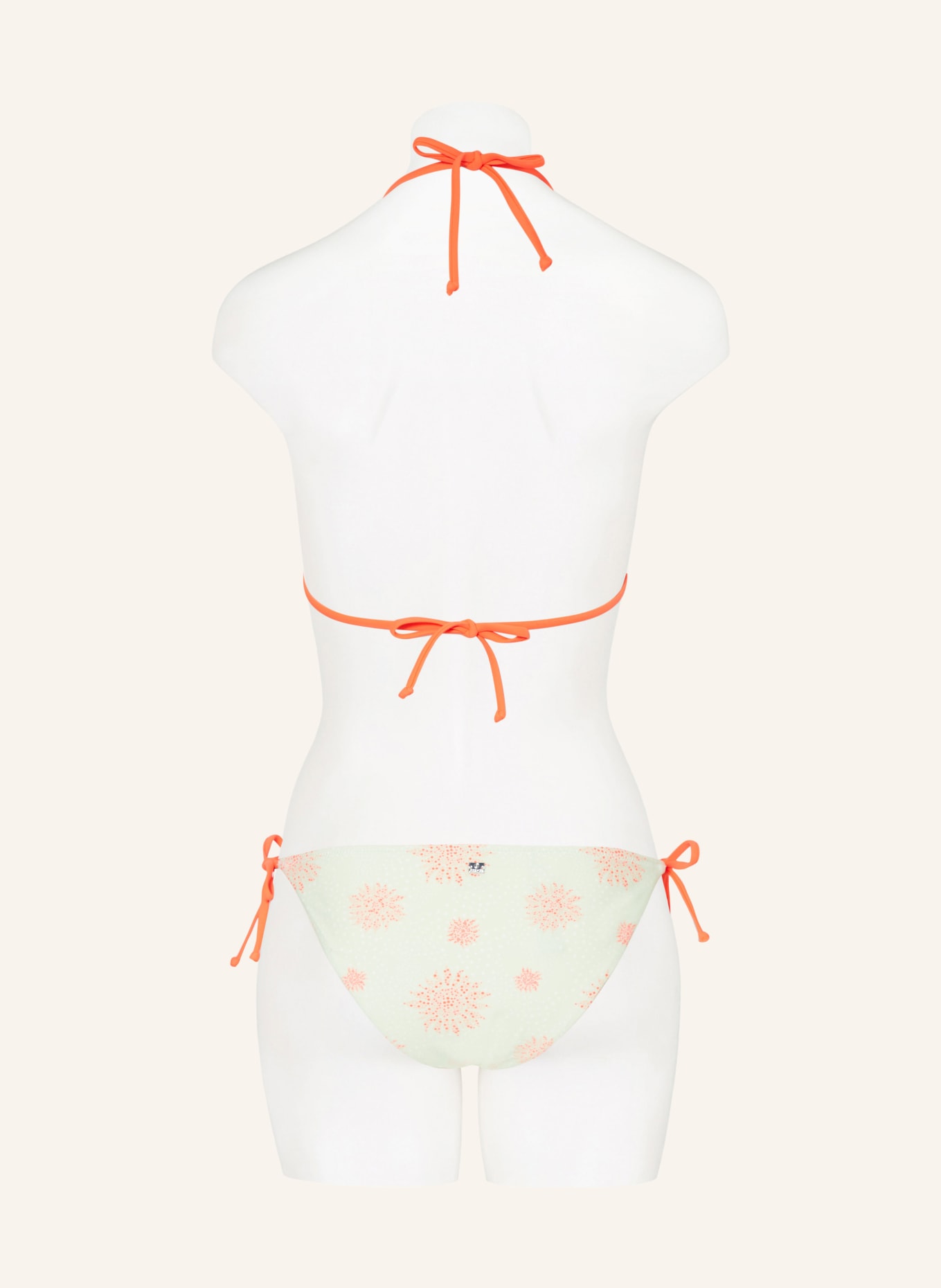 FIRE+ICE Triangel-Bikini-Hose ABISKA2, Farbe: MINT/ WEISS/ NEONORANGE (Bild 3)