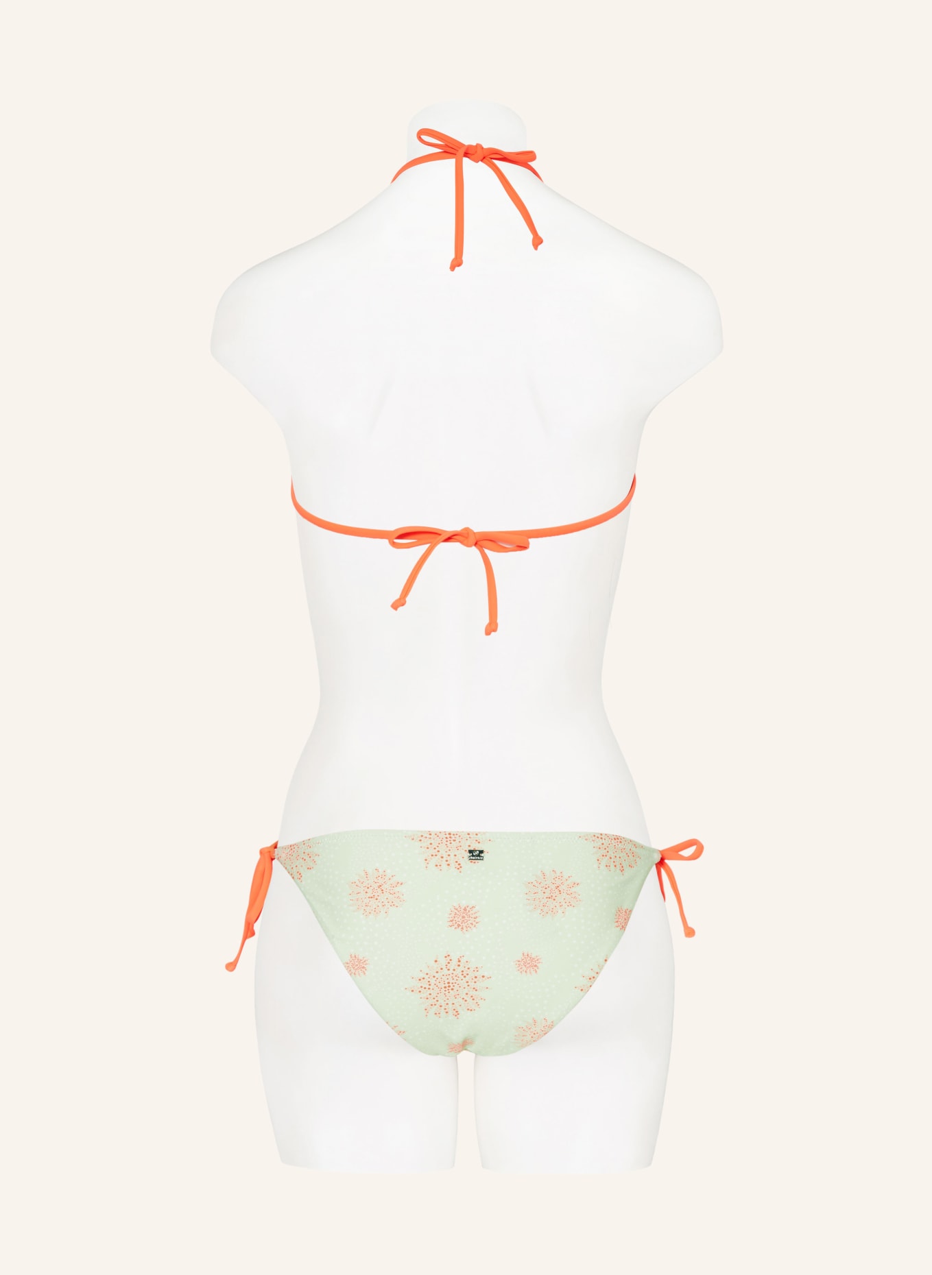 FIRE+ICE Triangle bikini bottoms ABISKA2, Color: MINT/ WHITE/ NEON ORANGE (Image 3)