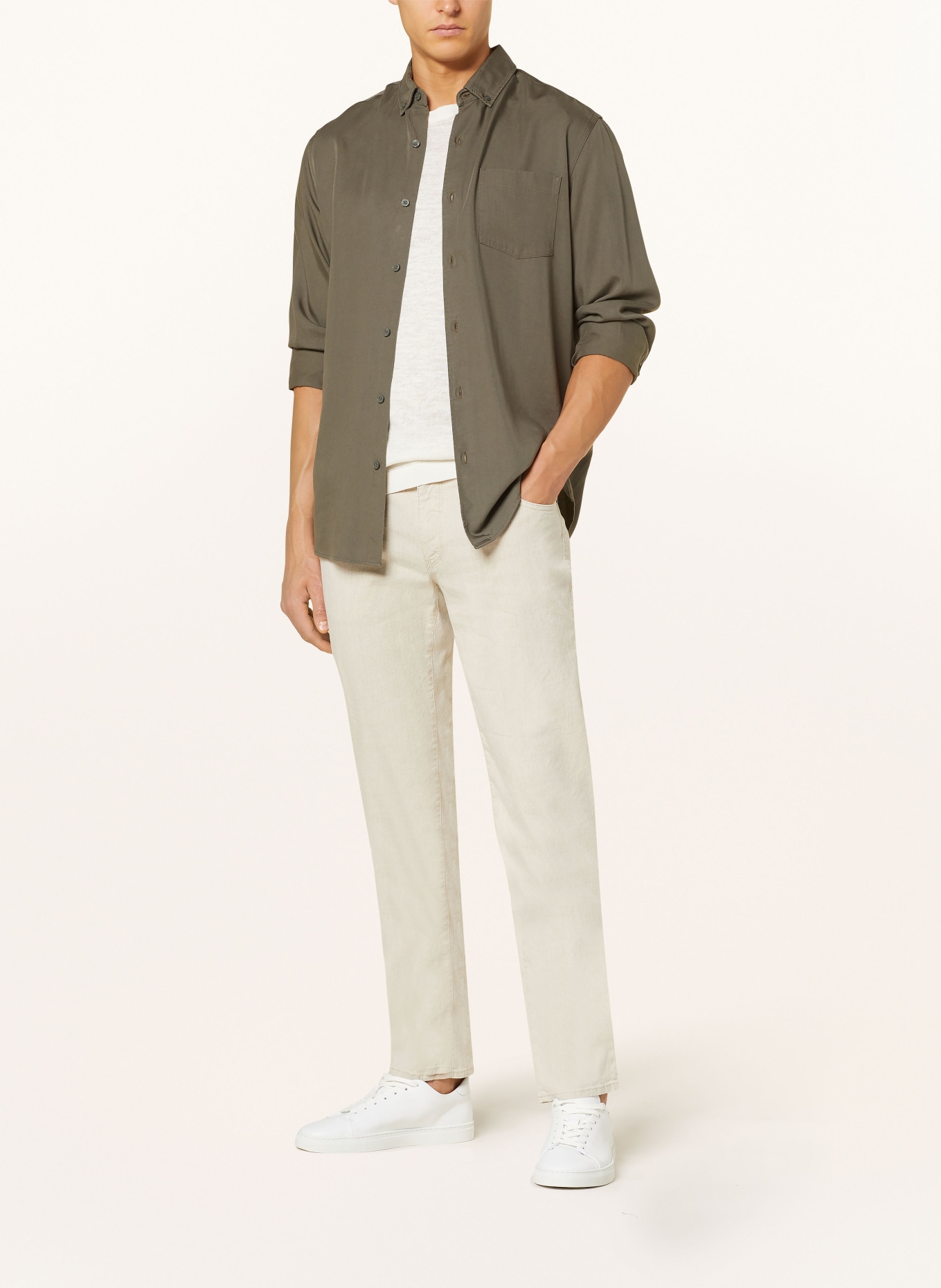 BRAX Trousers CADIZ modern fit, Color: BEIGE (Image 2)