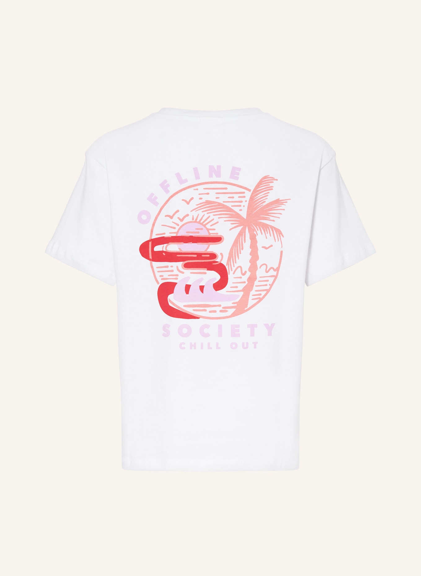 SOFIE SCHNOOR T-Shirt, Farbe: WEISS/ HELLORANGE/ HELLLILA (Bild 2)