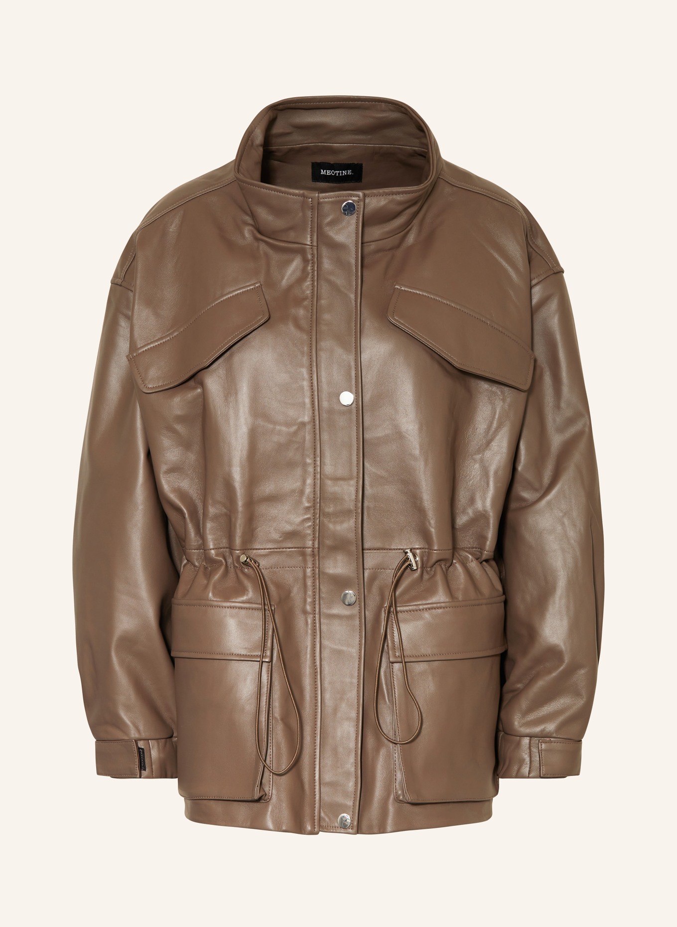 MEOTINE Leather jacket KAIA, Color: BROWN (Image 1)