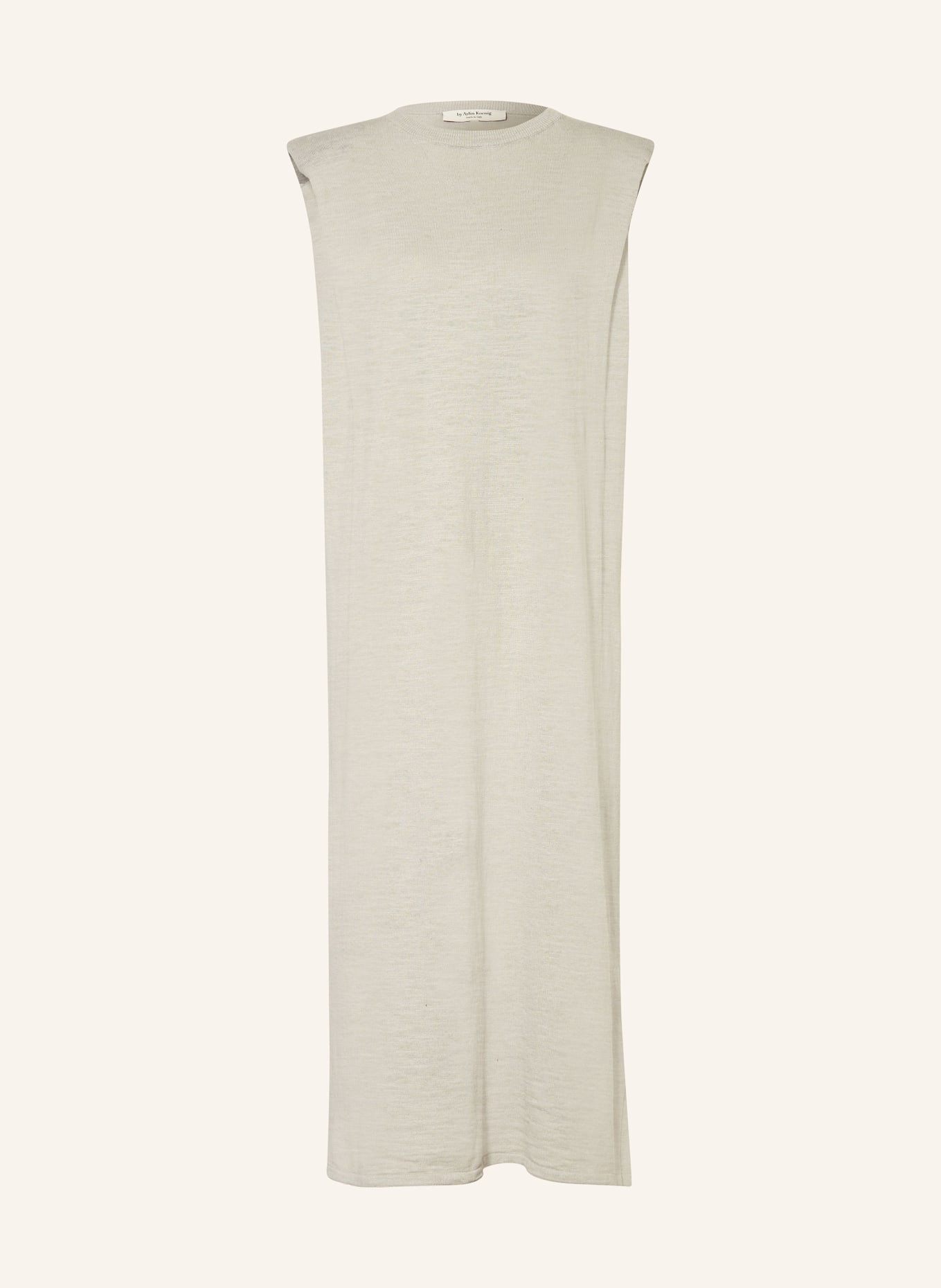 by Aylin Koenig Knit dress DEBBIE with linen, Color: LIGHT GRAY (Image 1)