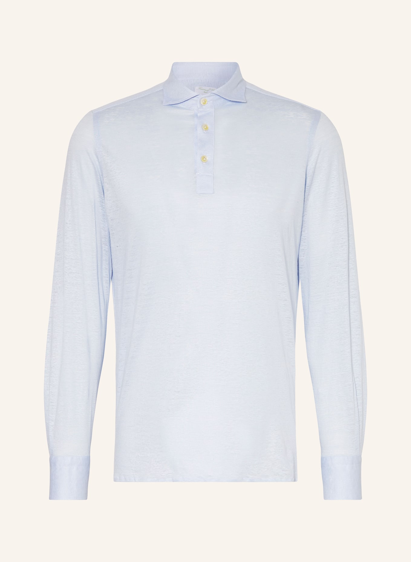 FINAMORE 1925 Linen shirt regular fit, Color: LIGHT BLUE (Image 1)