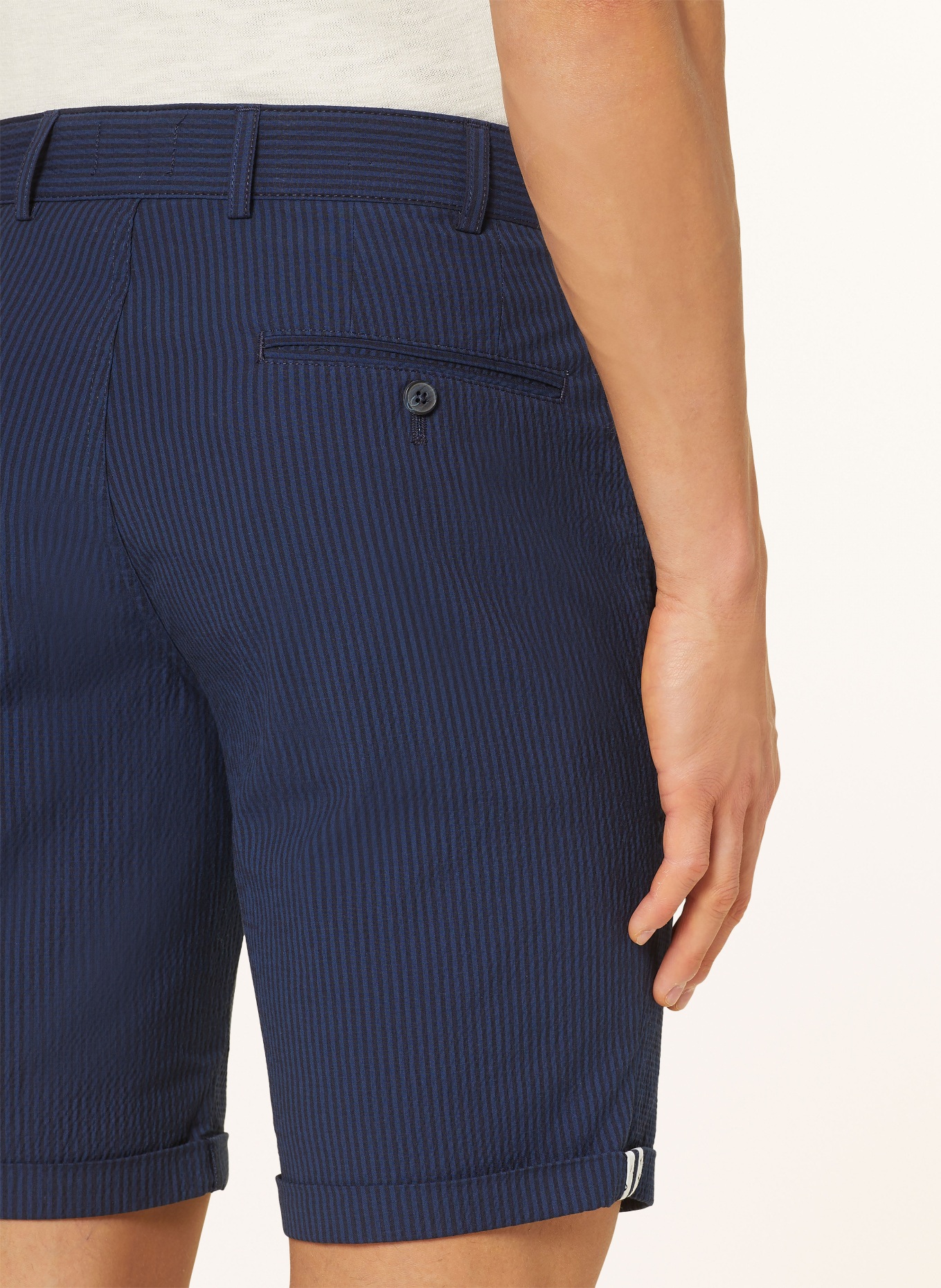 HILTL Shorts, Color: DARK BLUE/ BLUE (Image 6)