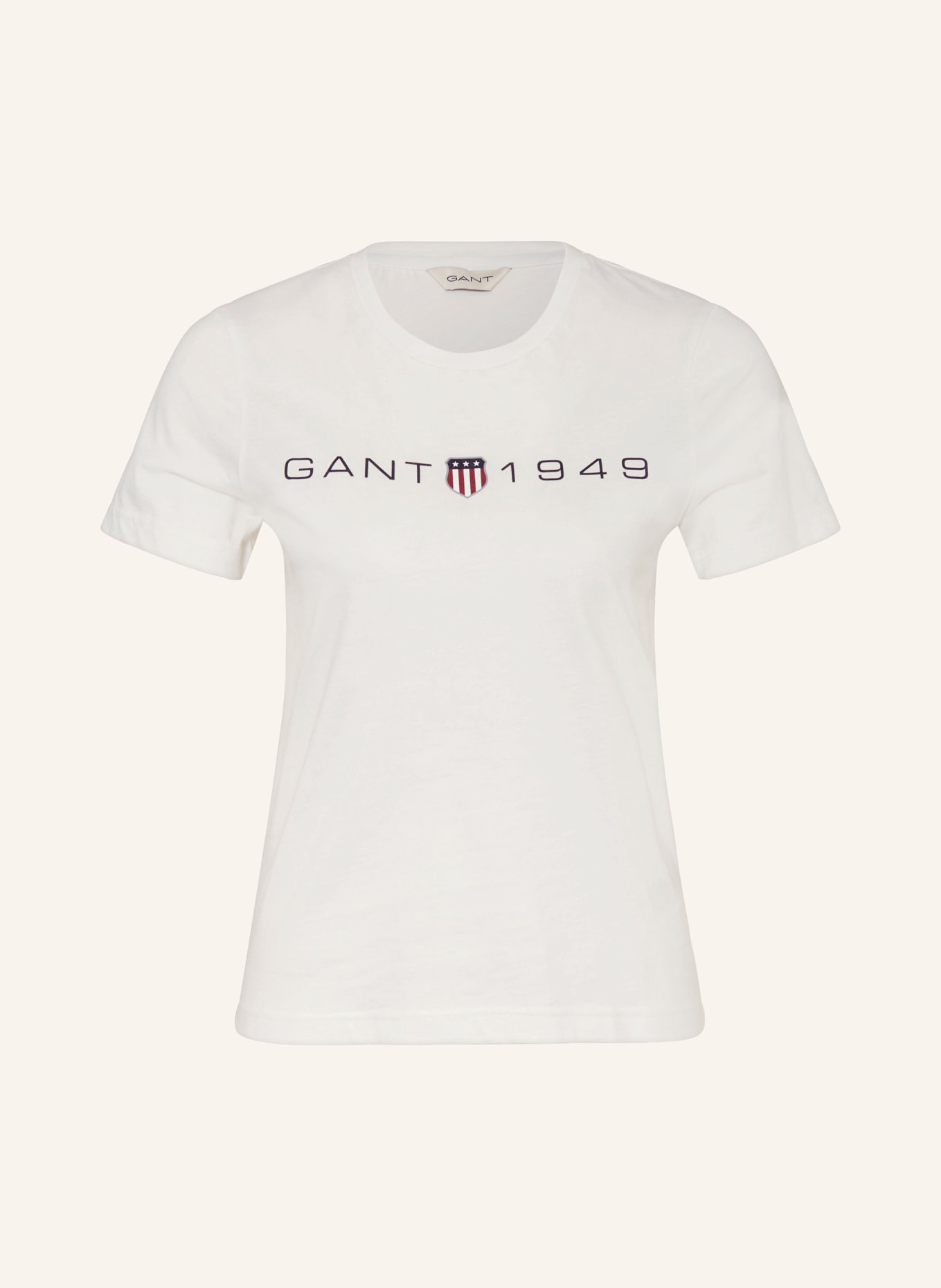 GANT T-shirt, Color: ECRU (Image 1)