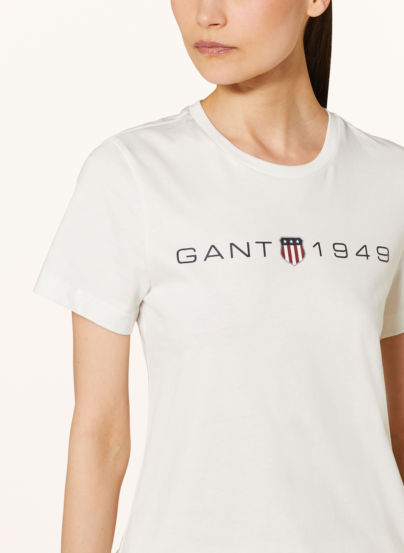 GANT T-shirt, Color: ECRU (Image 4)