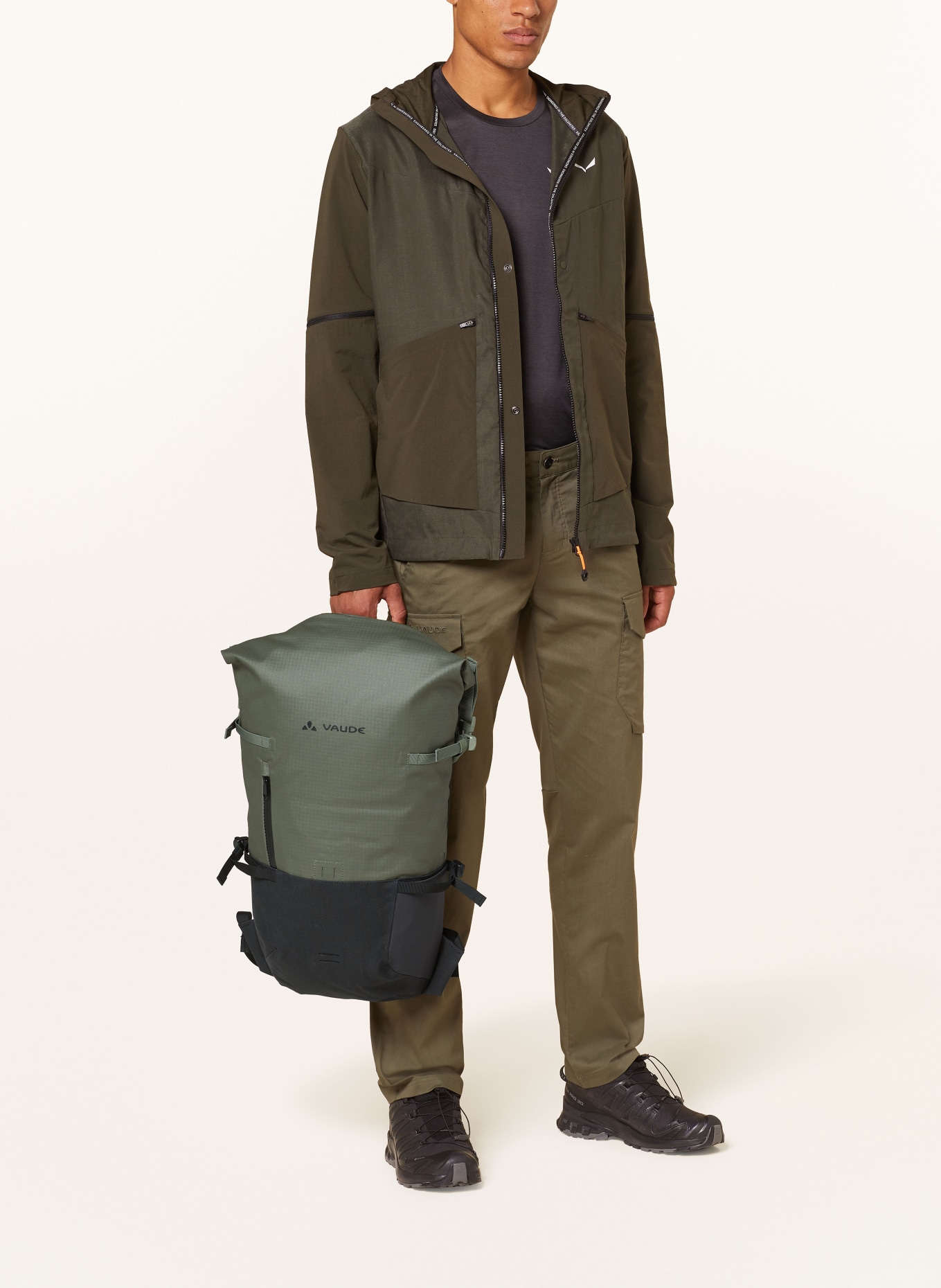 VAUDE Rucksack CITYGO II 23 l mit Laptop-Fach: KHAKI / SCHWARZ