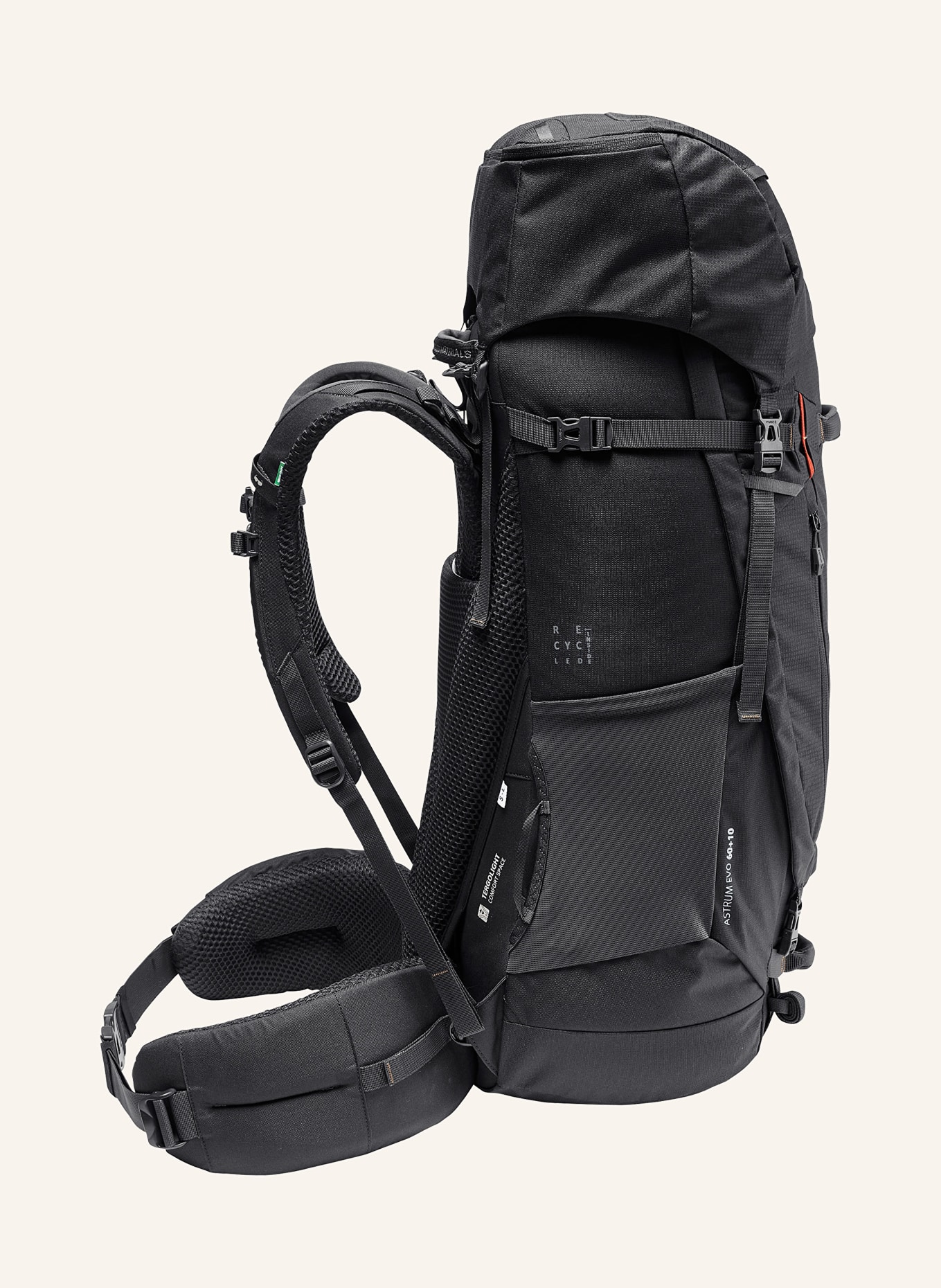 VAUDE Backpack ASTRUM EVO 60+10 70 l, Color: BLACK (Image 3)