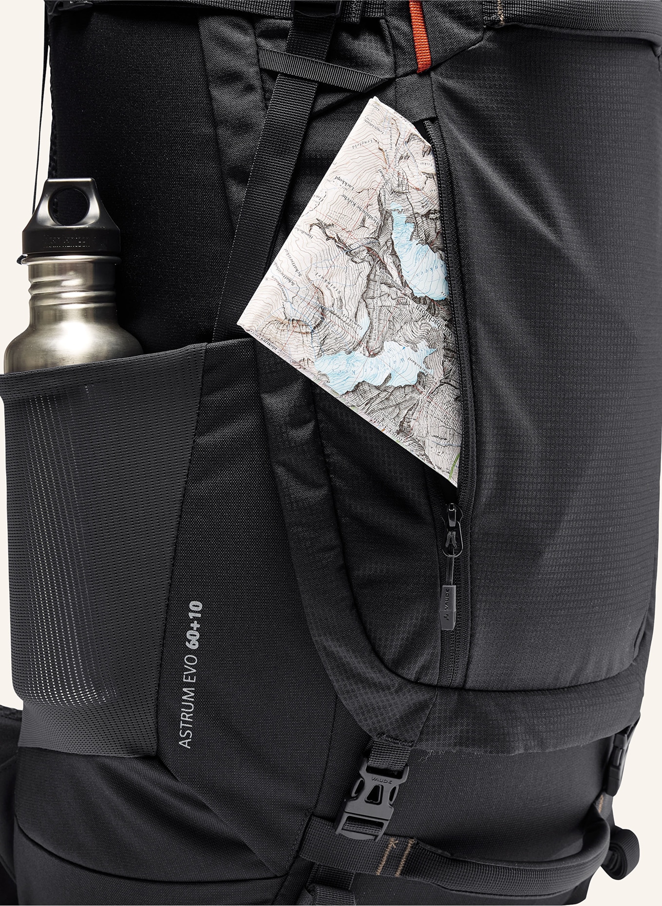 VAUDE Backpack ASTRUM EVO 60+10 70 l, Color: BLACK (Image 5)