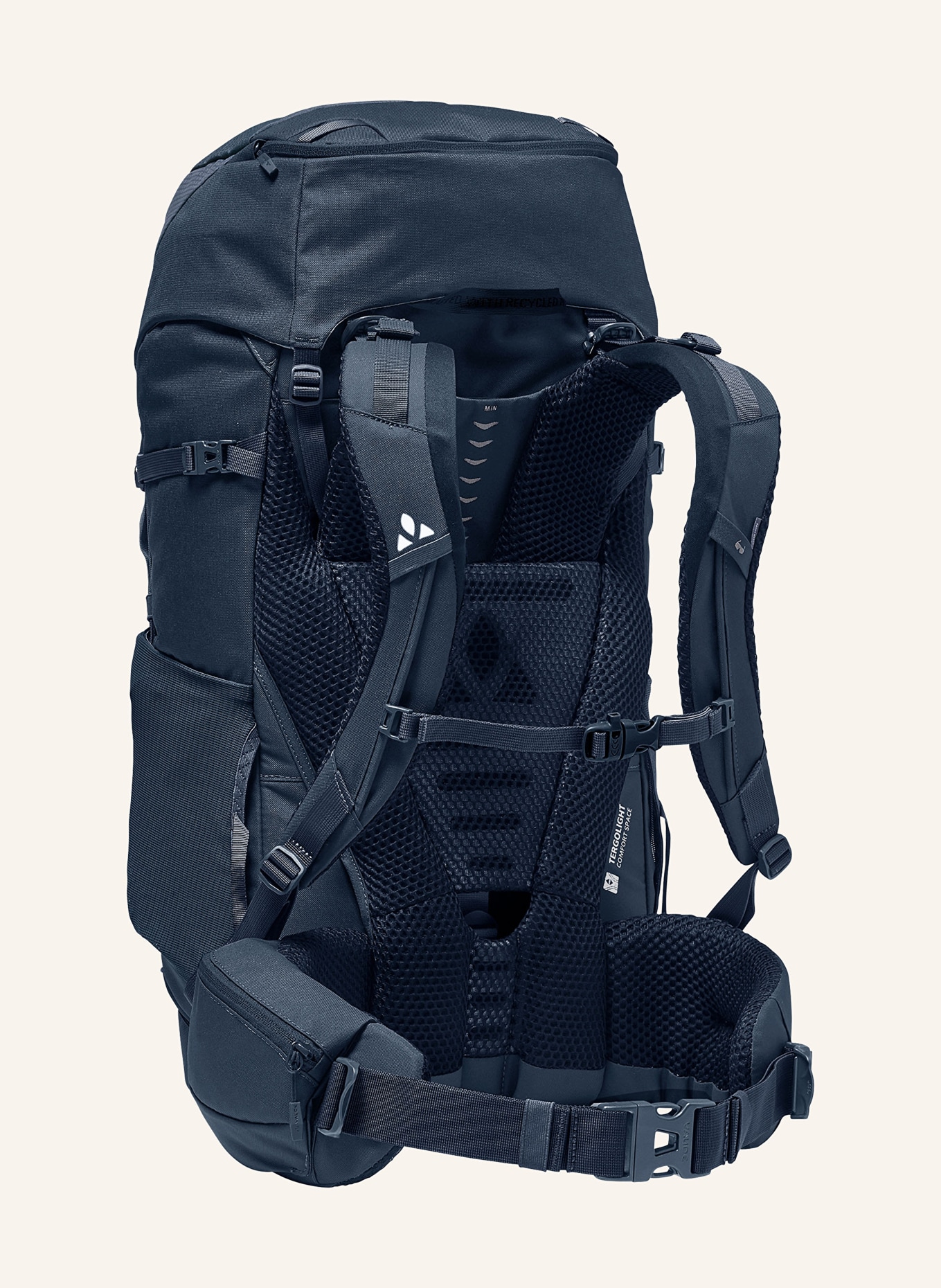 VAUDE Backpack ASYMMETRIC 48+8 56 l, Color: DARK BLUE (Image 2)