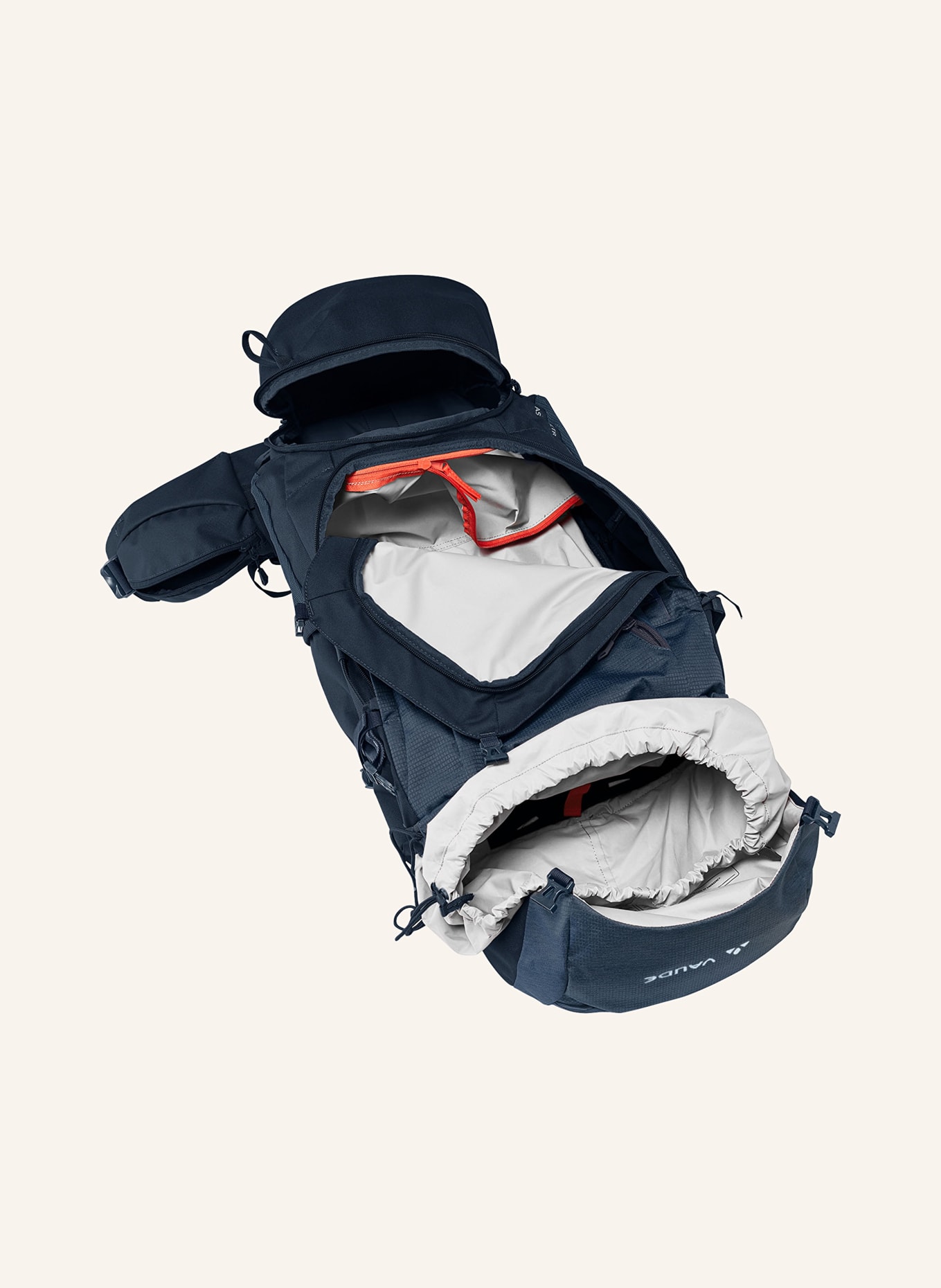 VAUDE Backpack ASYMMETRIC 48+8 56 l, Color: DARK BLUE (Image 4)
