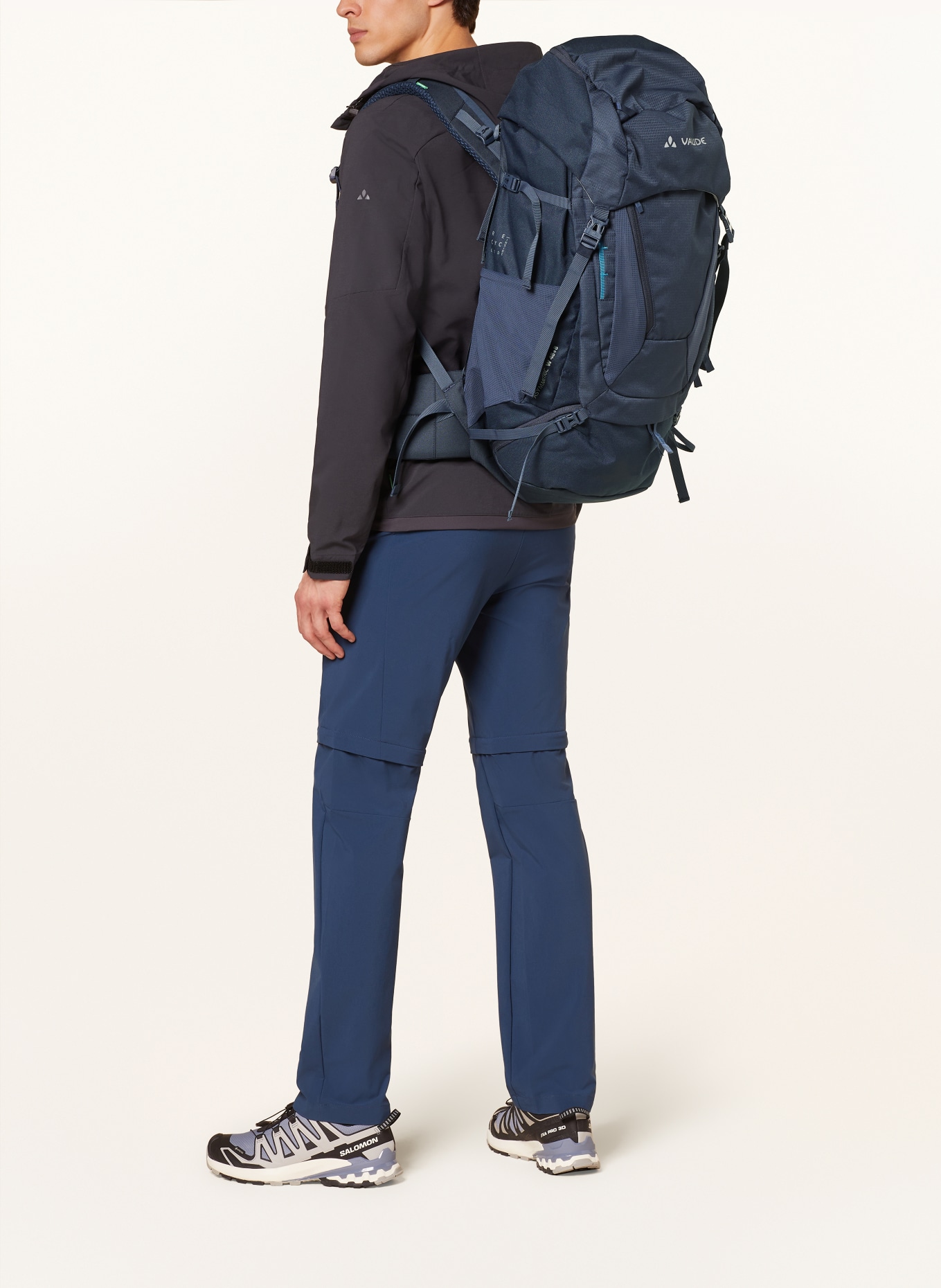 VAUDE Backpack ASYMMETRIC 48+8 56 l, Color: DARK BLUE (Image 6)