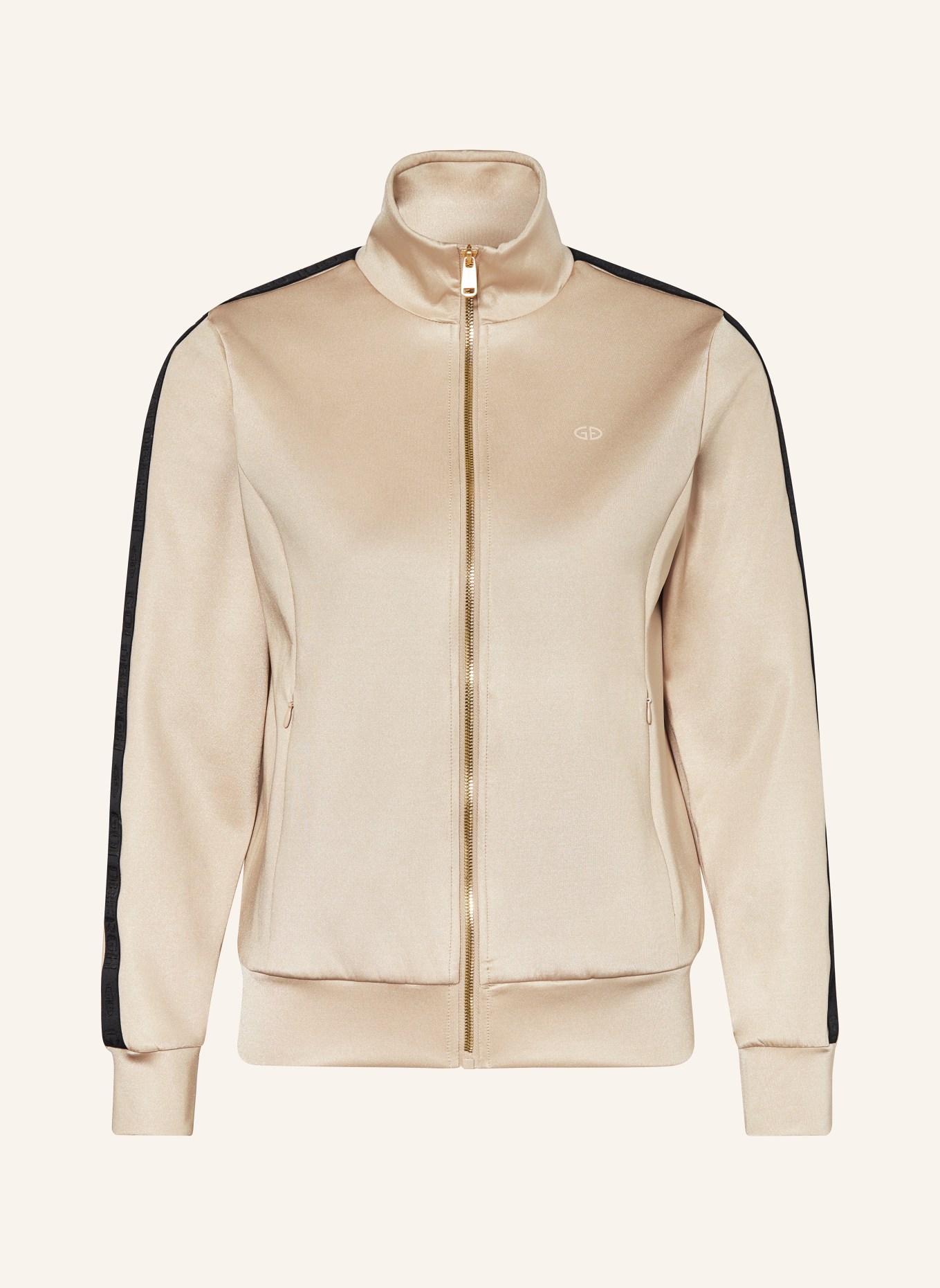 GOLDBERGH Training jacket QUINN, Color: LIGHT BROWN/ BLACK (Image 1)