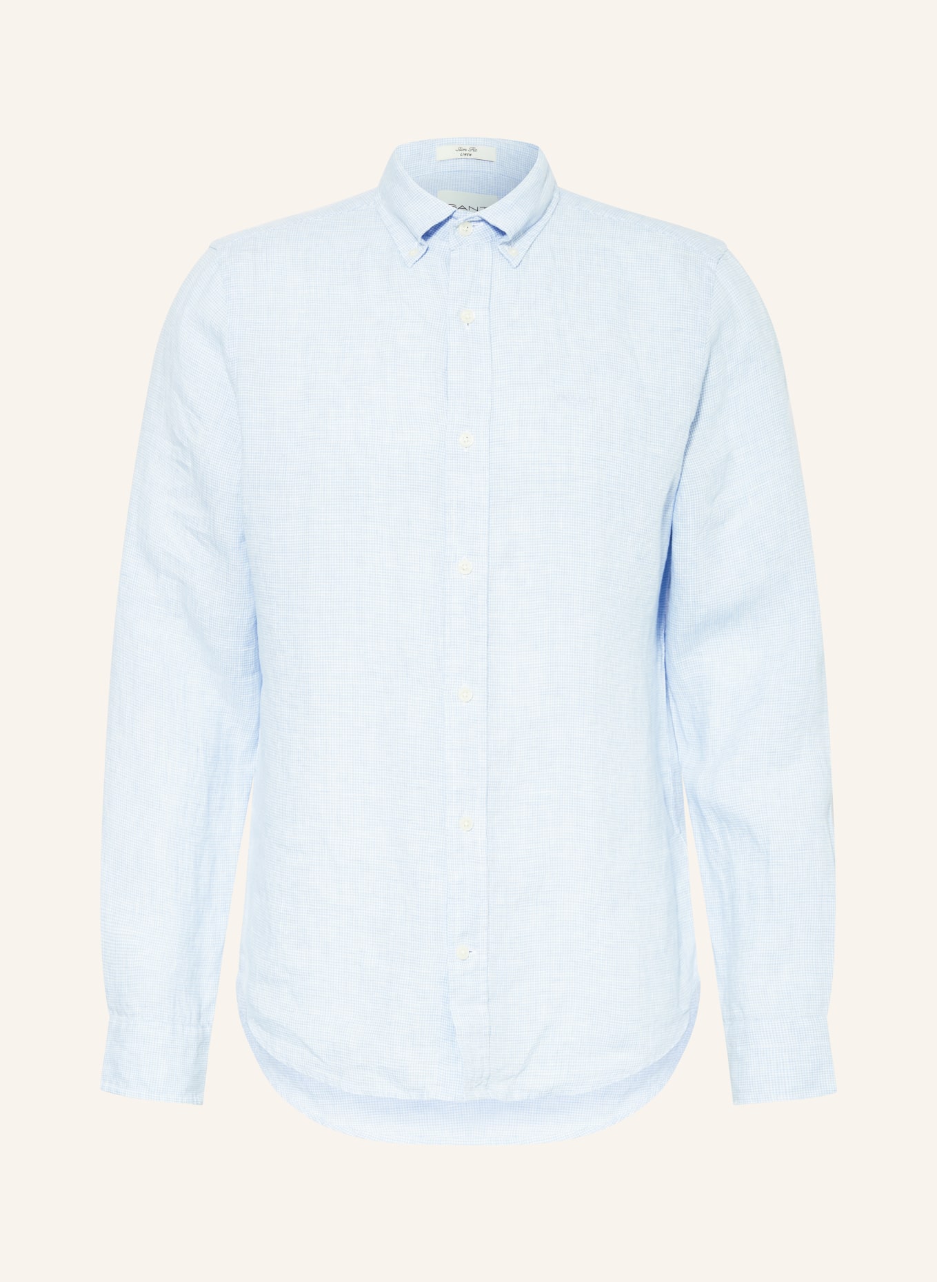 GANT Linen shirt slim fit, Color: LIGHT BLUE/ WHITE (Image 1)