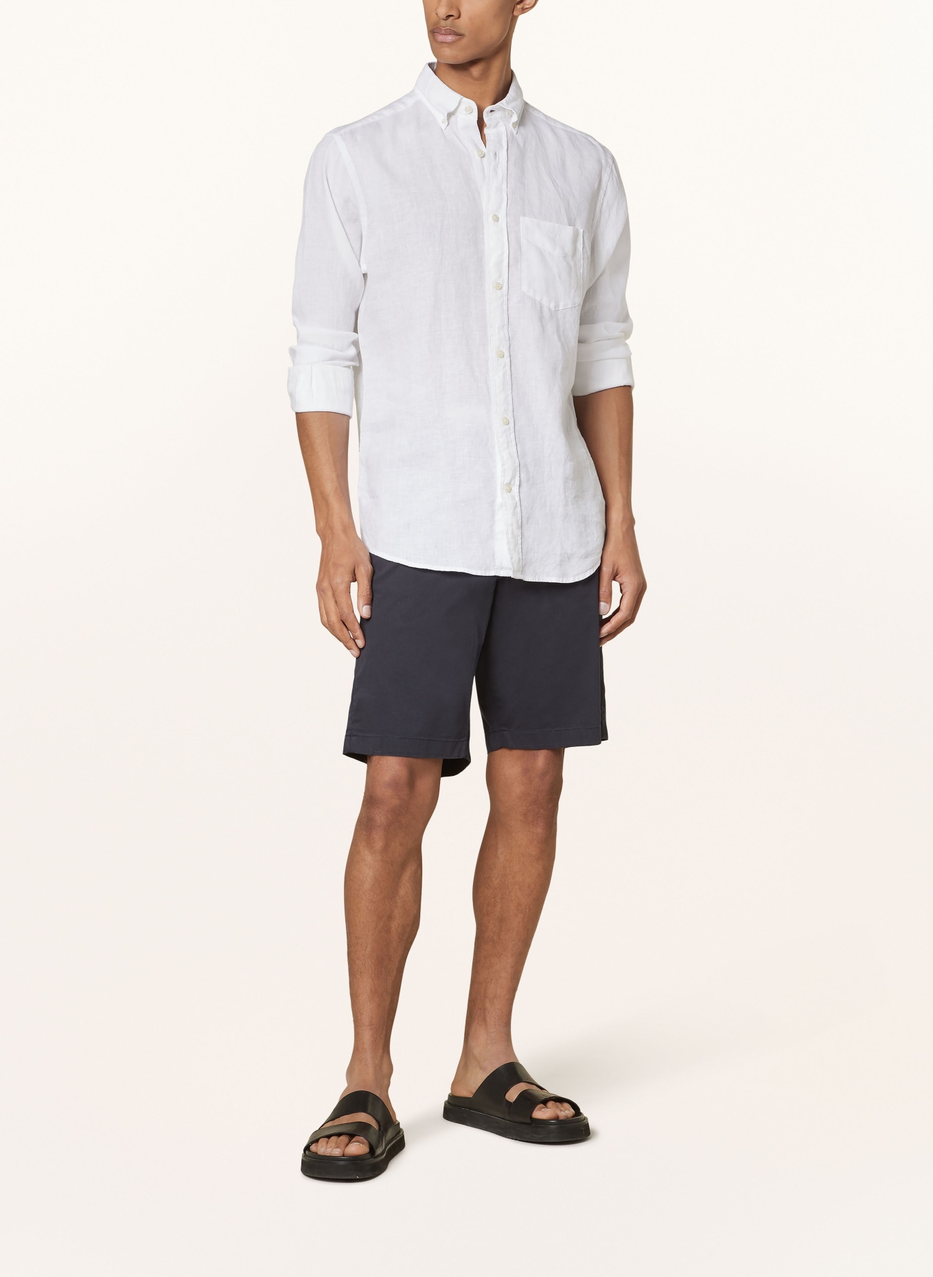 GANT Linen shirt regular fit, Color: WHITE (Image 2)