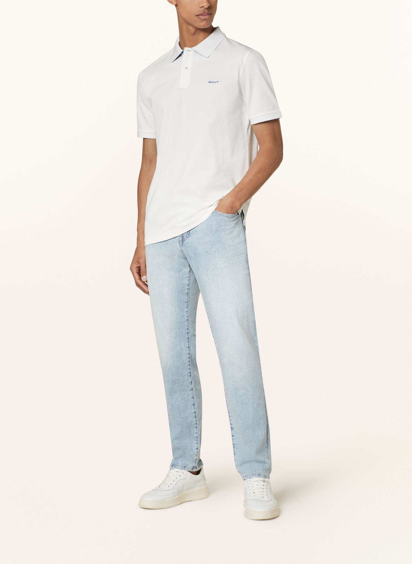 GANT Piqué polo shirt, Color: WHITE (Image 2)