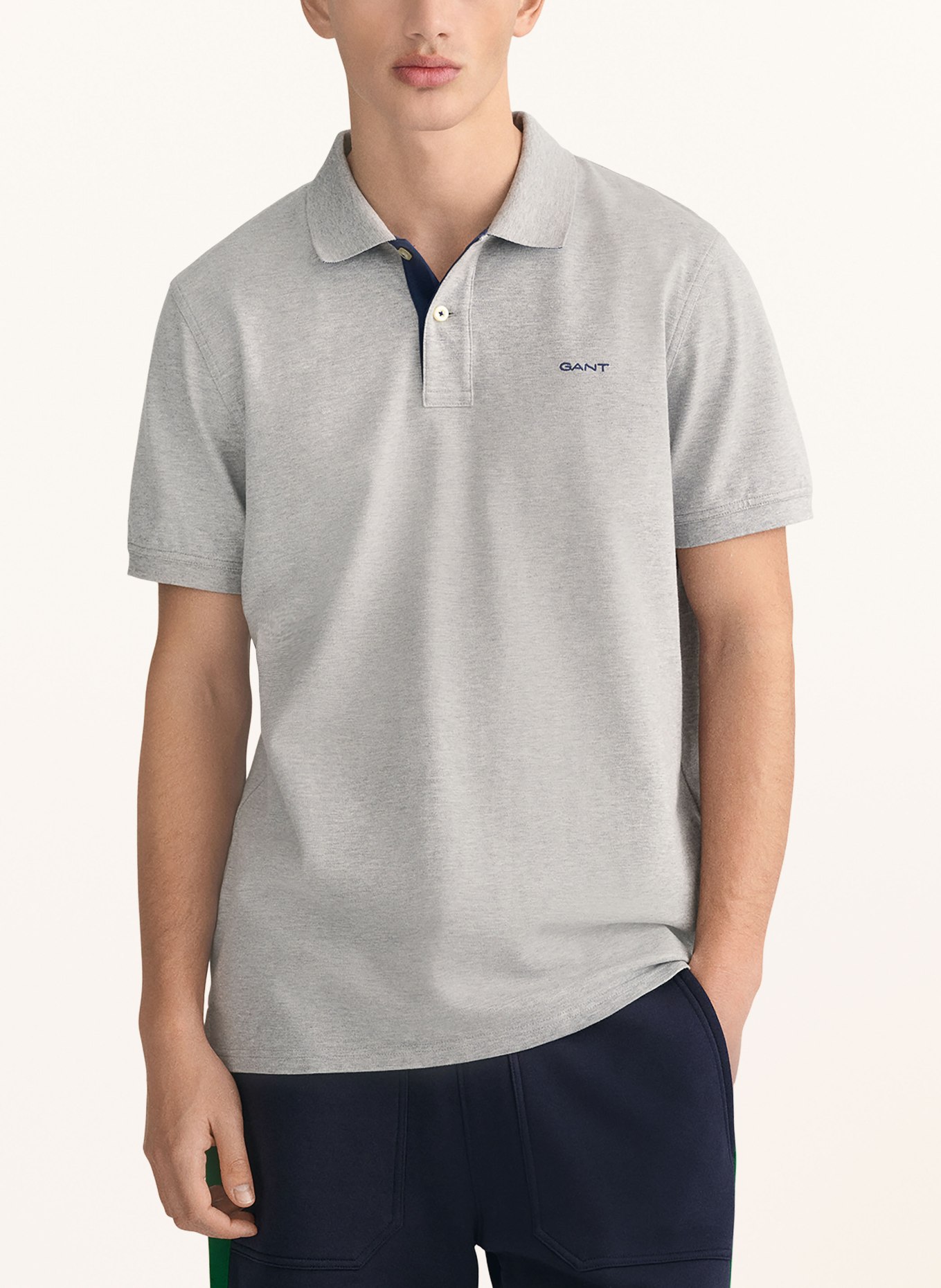 GANT Piqué-Poloshirt, Farbe: HELLGRAU (Bild 4)