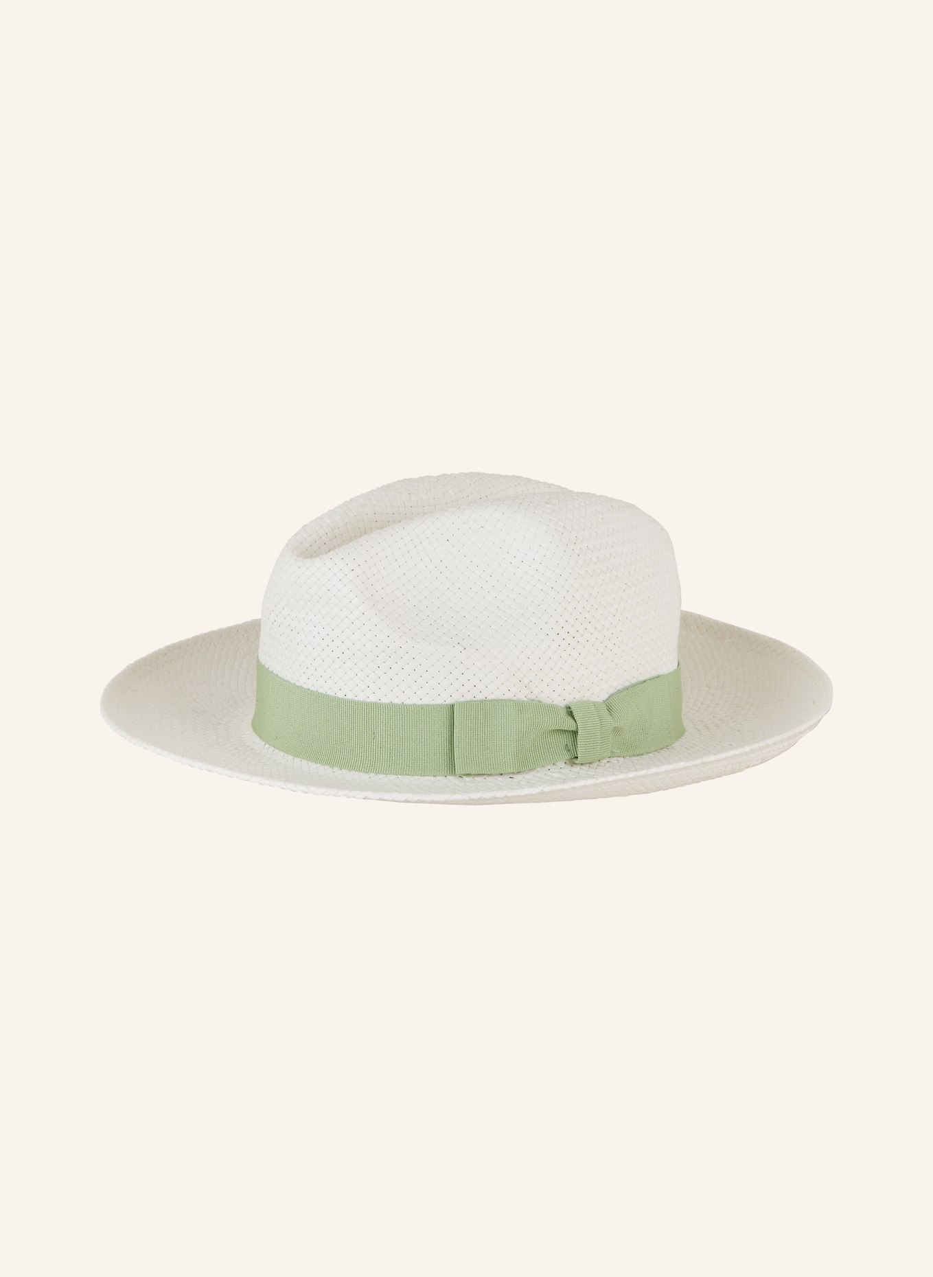 ETON Slaměný klobouk, Barva: BÍLÁ/ SVĚTLE ZELENÁ (Obrázek 2)