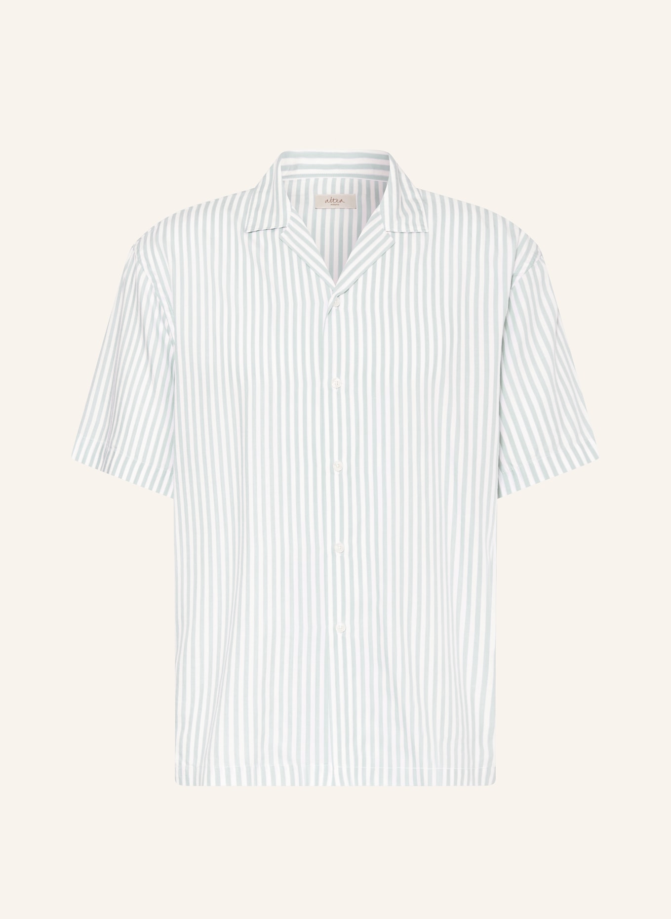 altea Resort shirt comfort fit, Color: WHITE/ LIGHT GREEN (Image 1)