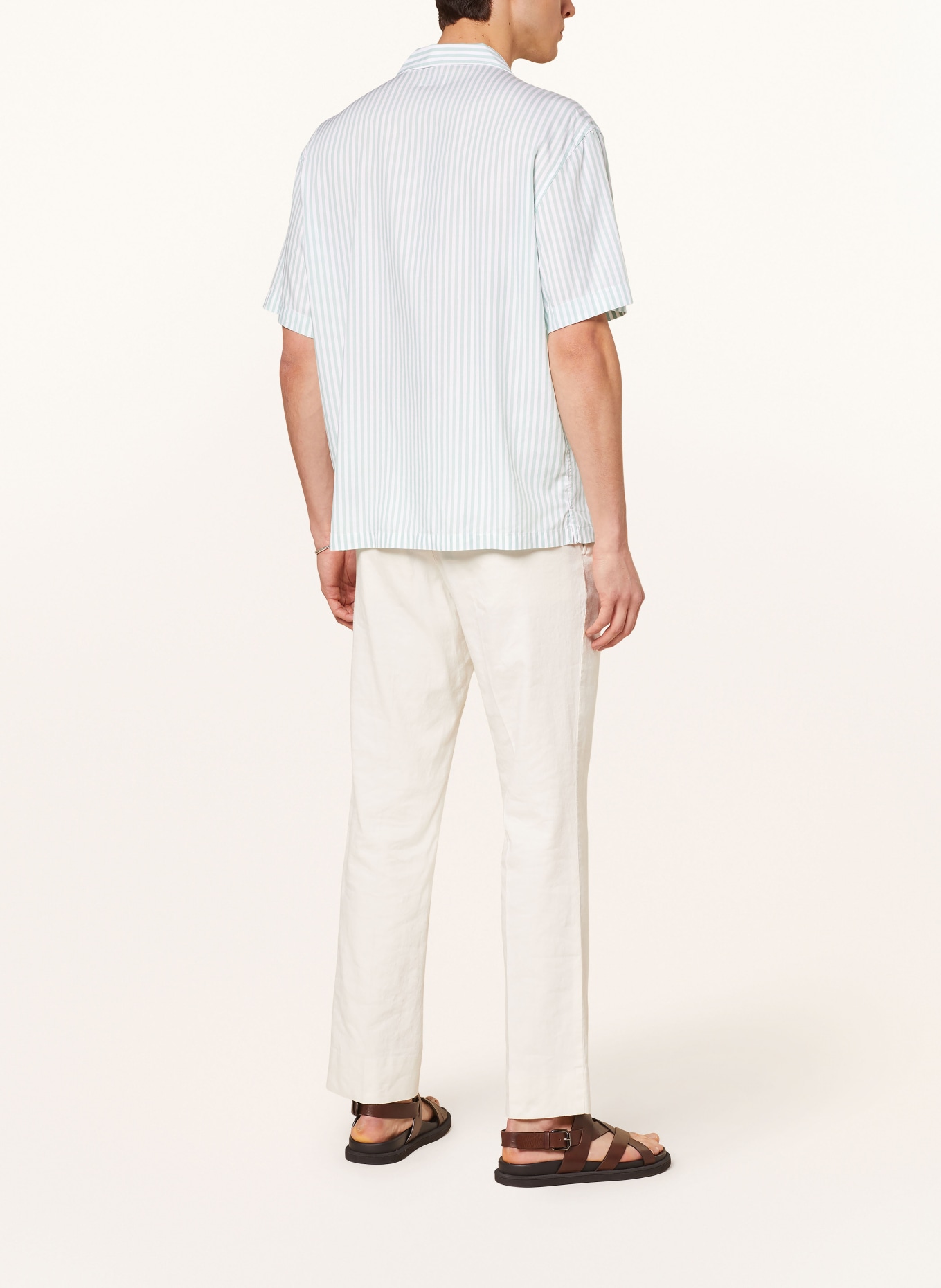 altea Resort shirt comfort fit, Color: WHITE/ LIGHT GREEN (Image 3)