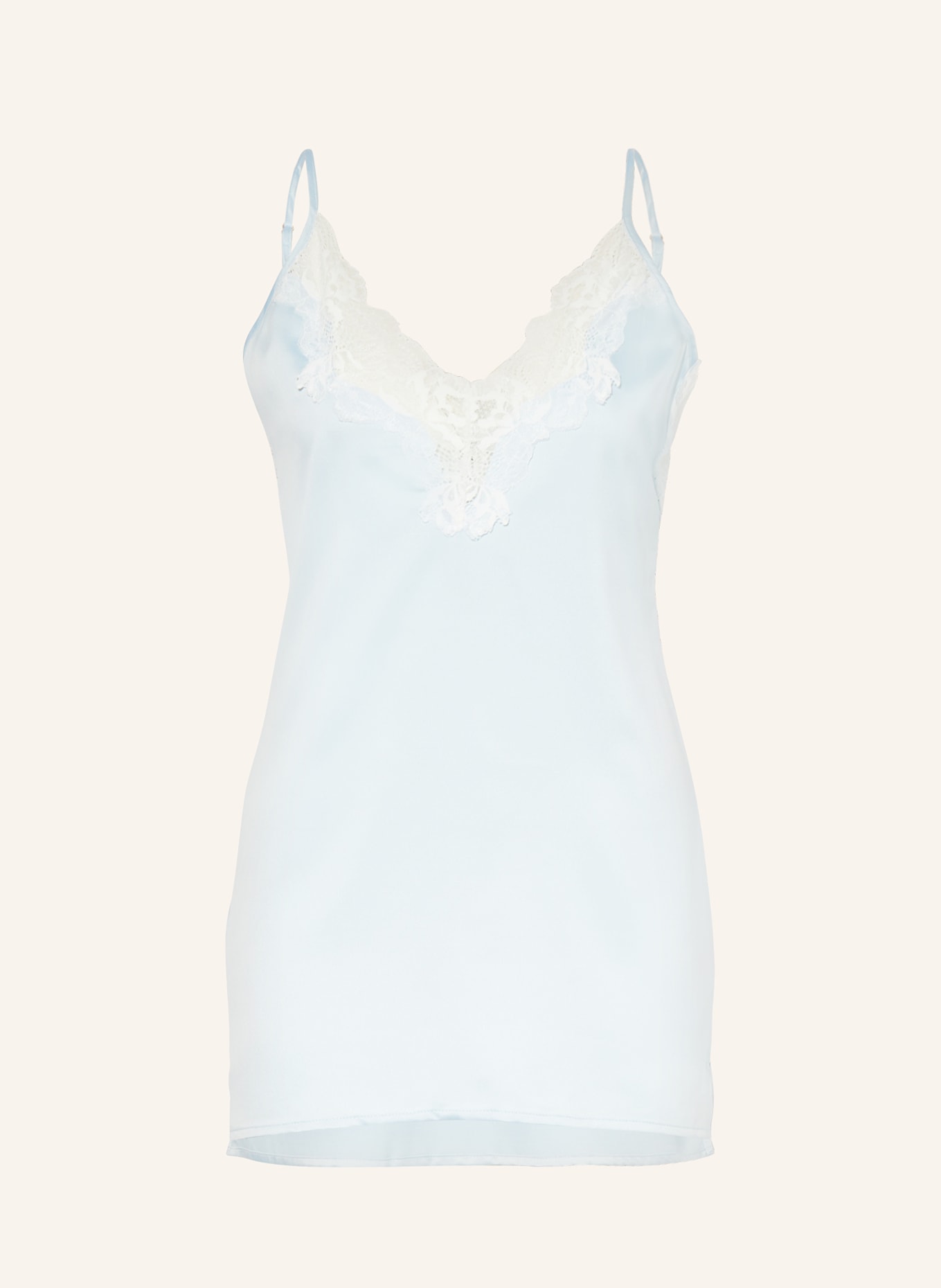 BLUEBELLA Negligee ISABELLA made of satin, Color: LIGHT BLUE (Image 1)