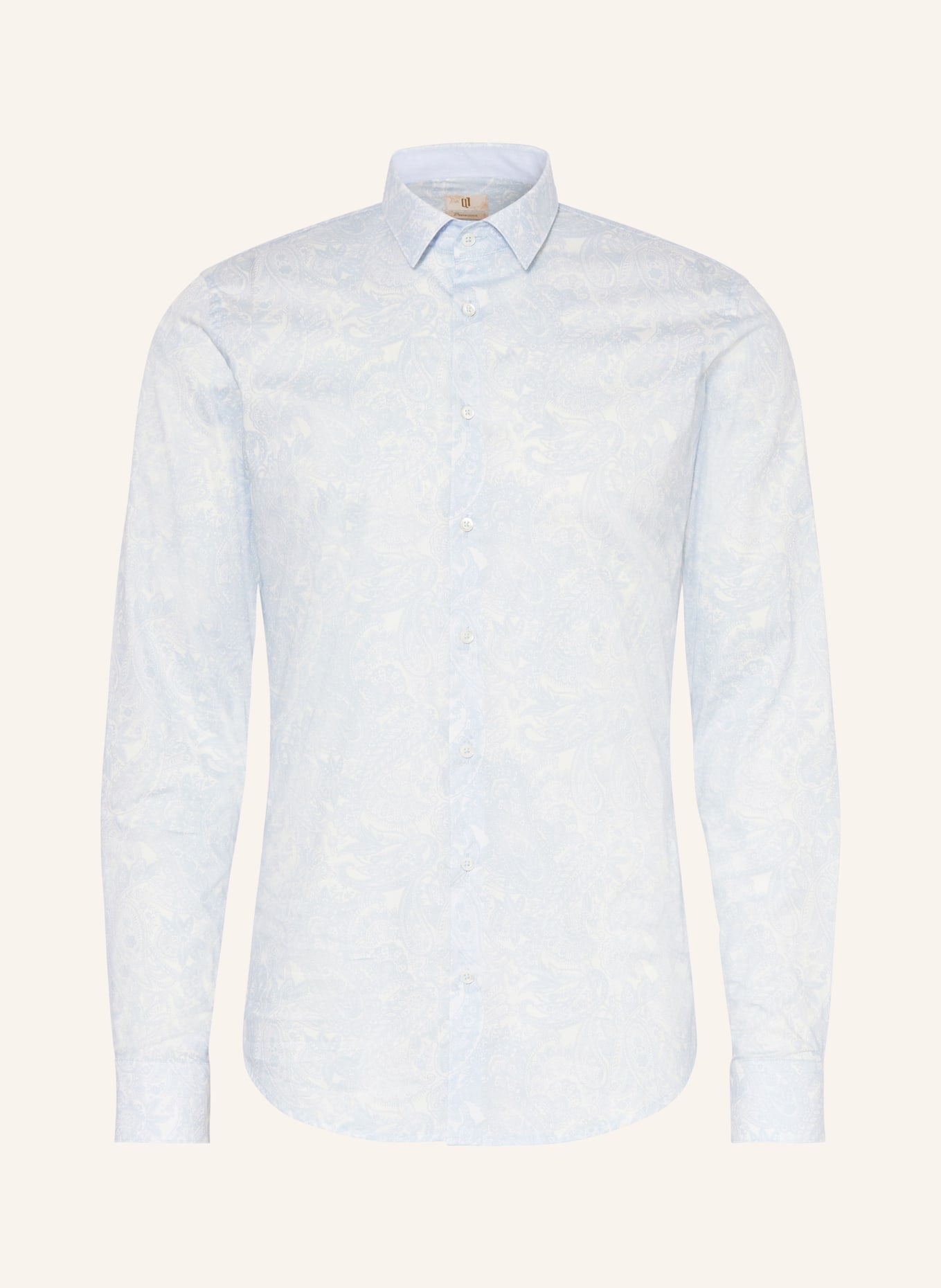 Q1 Manufaktur Shirt premium fit, Color: LIGHT BLUE/ WHITE (Image 1)