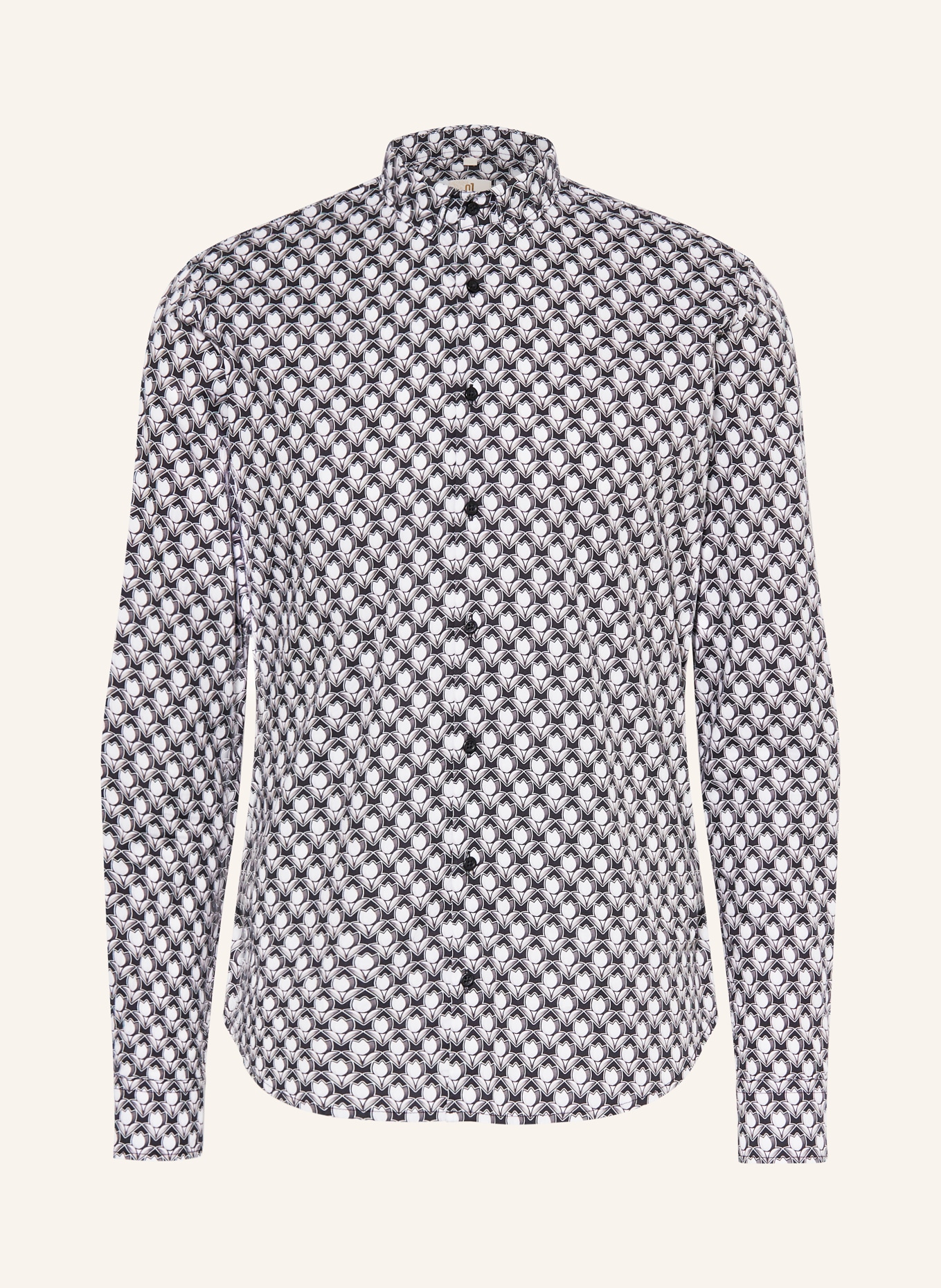 Q1 Manufaktur Shirt premium fit, Color: BLACK/ WHITE/ GRAY (Image 1)