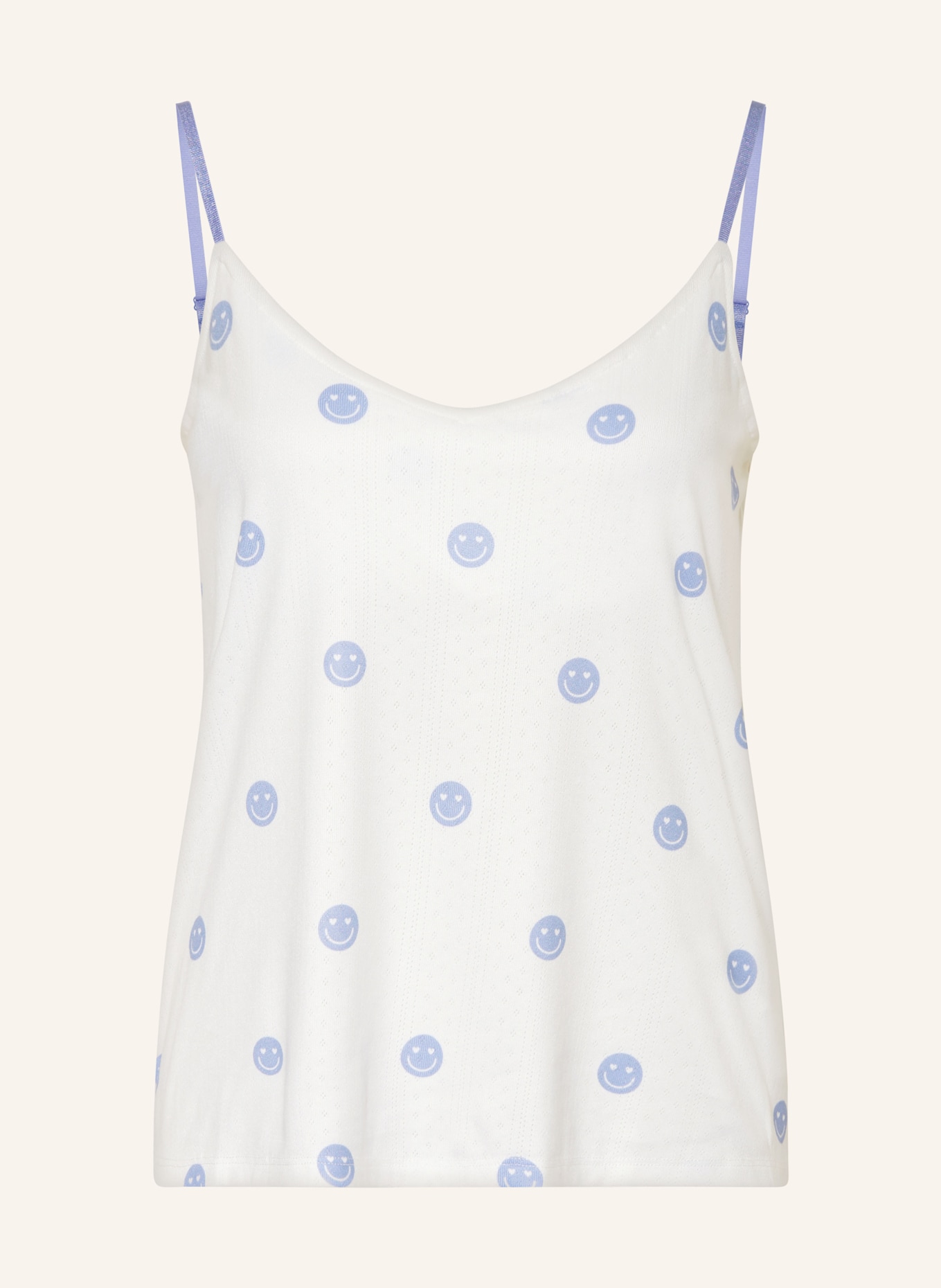 P.J.Salvage Pajama top, Color: WHITE/ BLUE (Image 1)