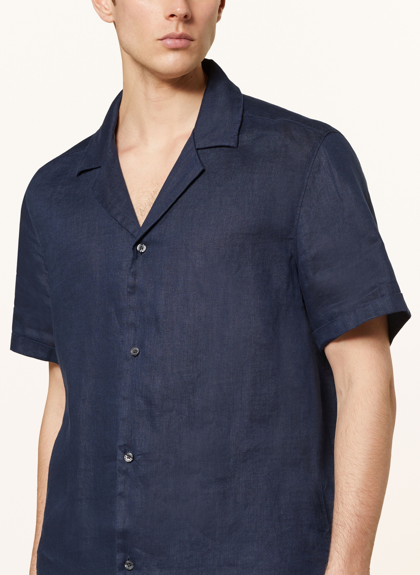 DRYKORN Resorthemd BIJAN Comfort Fit aus Leinen, Farbe: 3000 blau (Bild 4)