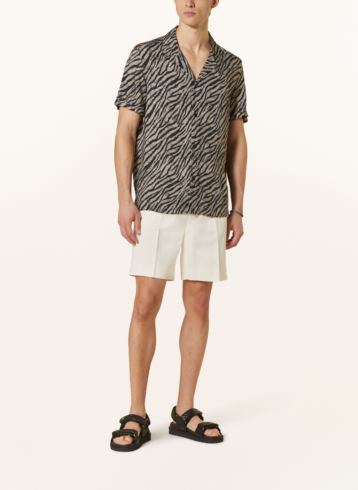DRYKORN Resort shirt BIJAN-2 comfort fit, Color: BEIGE/ BLACK (Image 2)