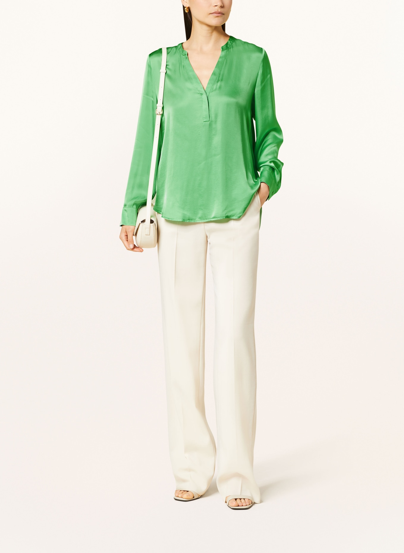 CATNOIR Satin blouse, Color: LIGHT GREEN (Image 2)