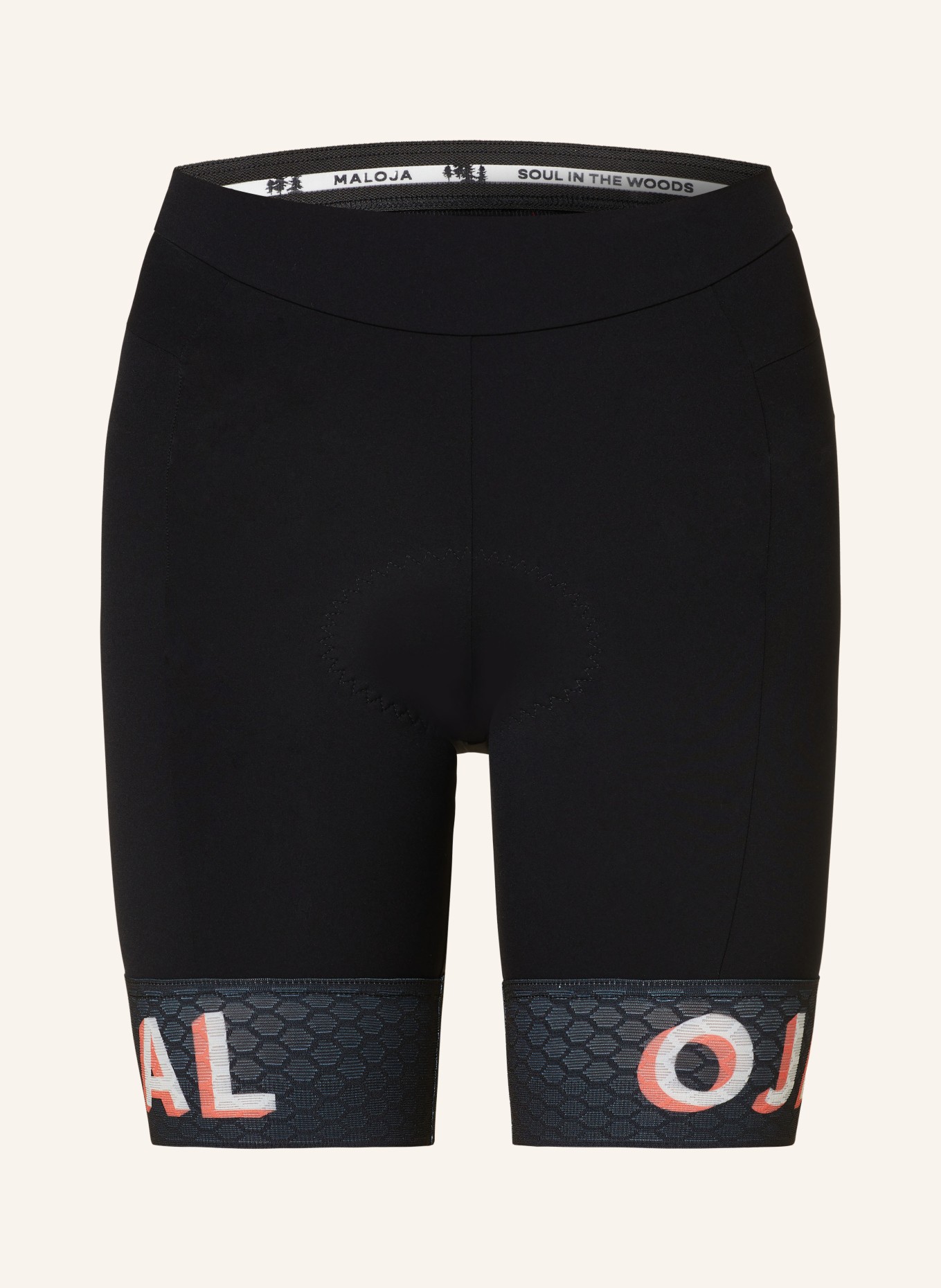 maloja Cycling shorts YUKONM. with padded insert, Color: BLACK (Image 1)
