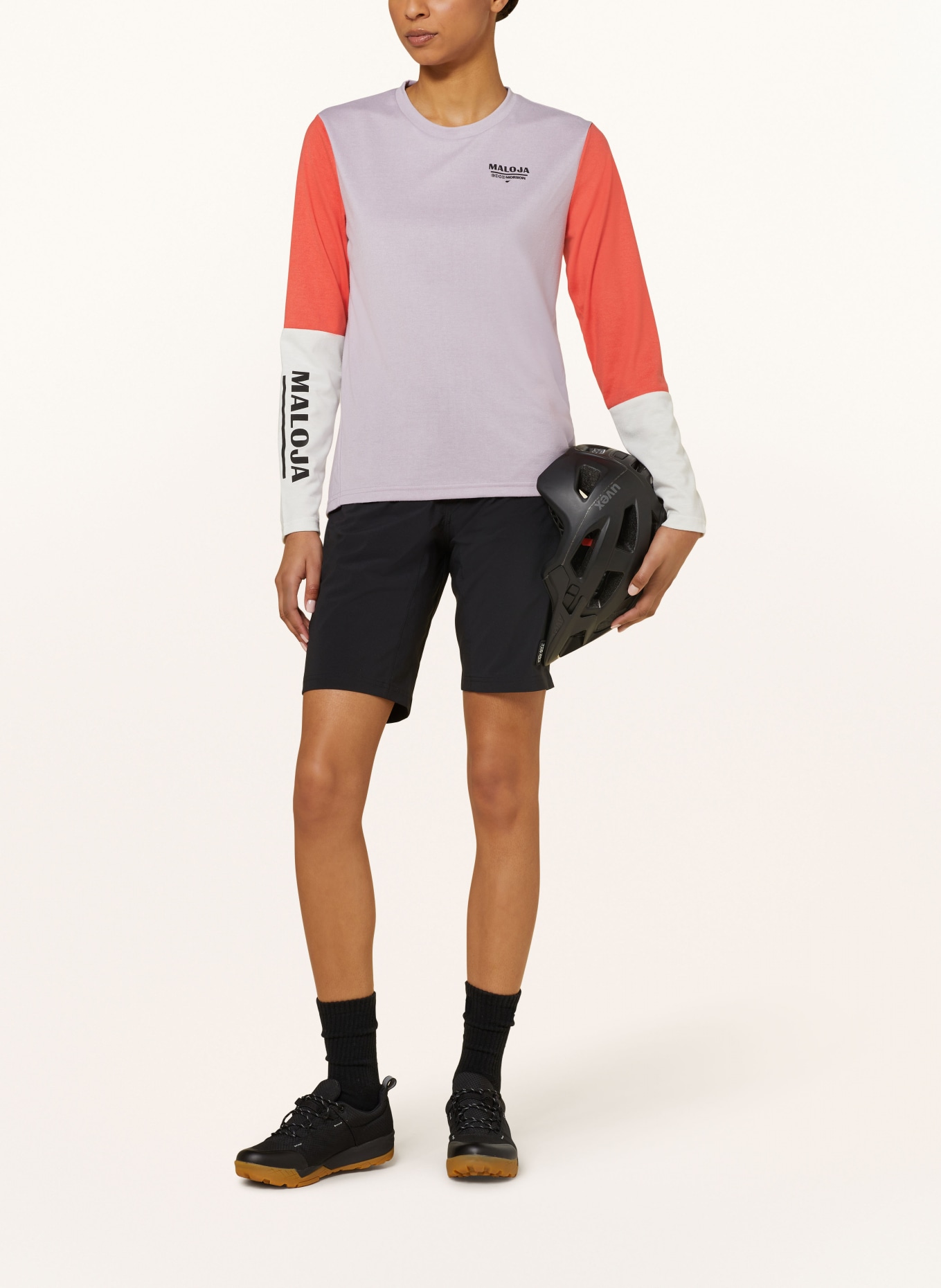 maloja Cycling shirt TURNERKAMPM., Color: PURPLE/ ORANGE/ WHITE (Image 3)