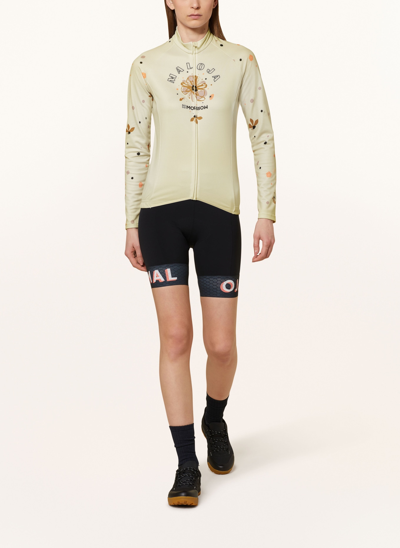 maloja Cycling jacket TENNOM., Color: CREAM/ DARK BLUE/ PURPLE (Image 2)