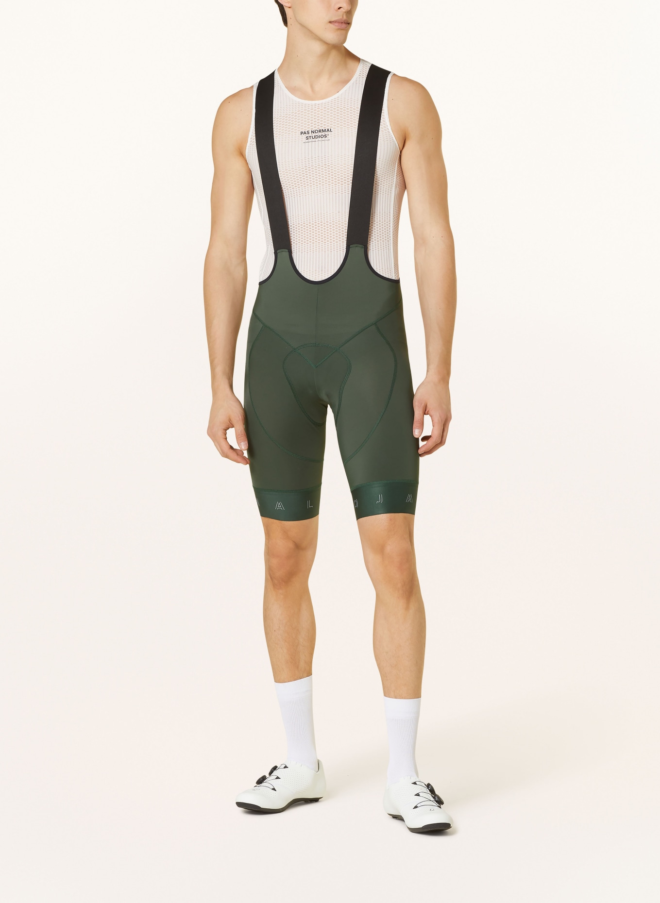 maloja Cycling shorts TELVETM. with straps and padded insert, Color: GREEN (Image 2)