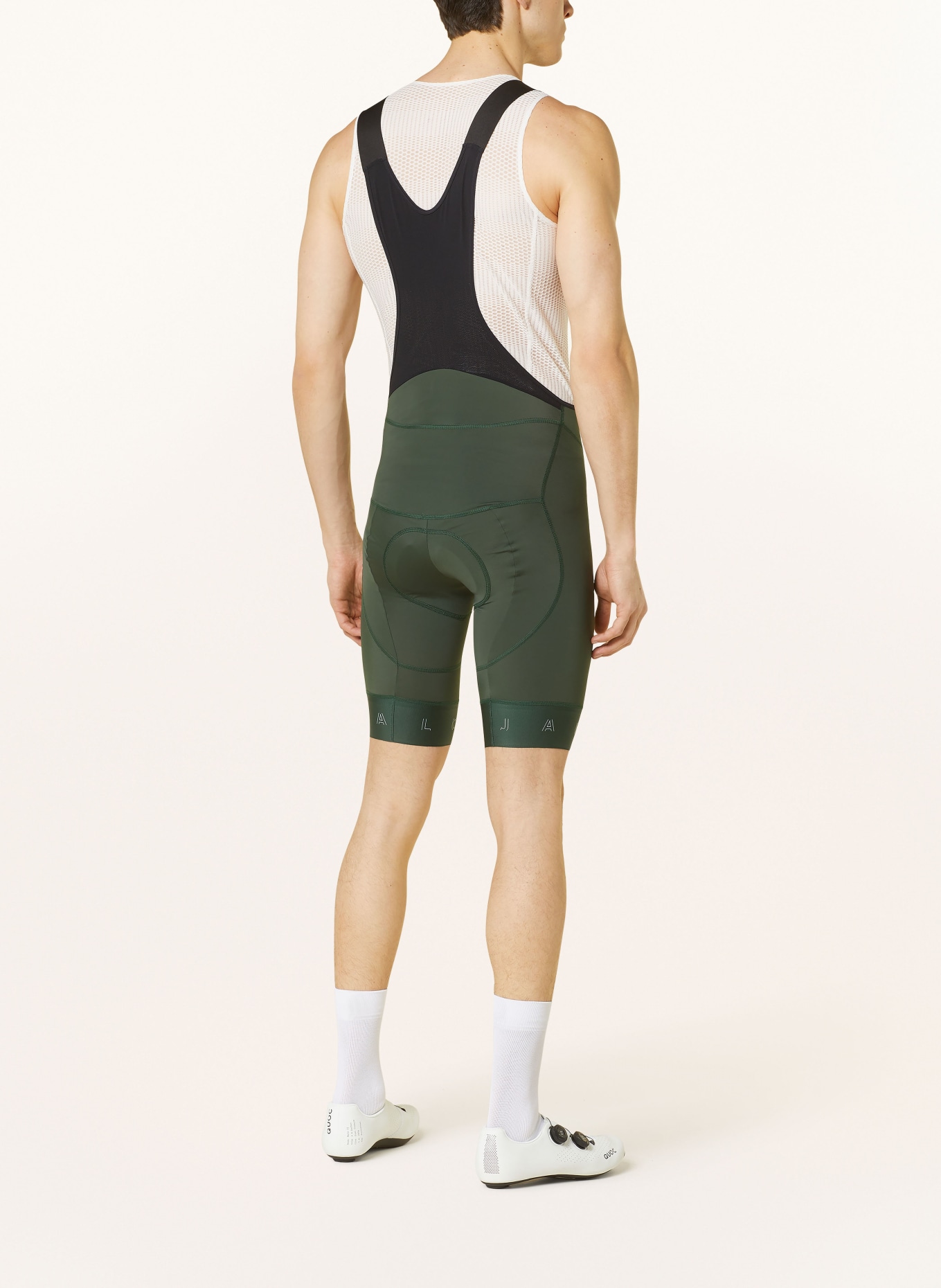 maloja Cycling shorts TELVETM. with straps and padded insert, Color: GREEN (Image 3)
